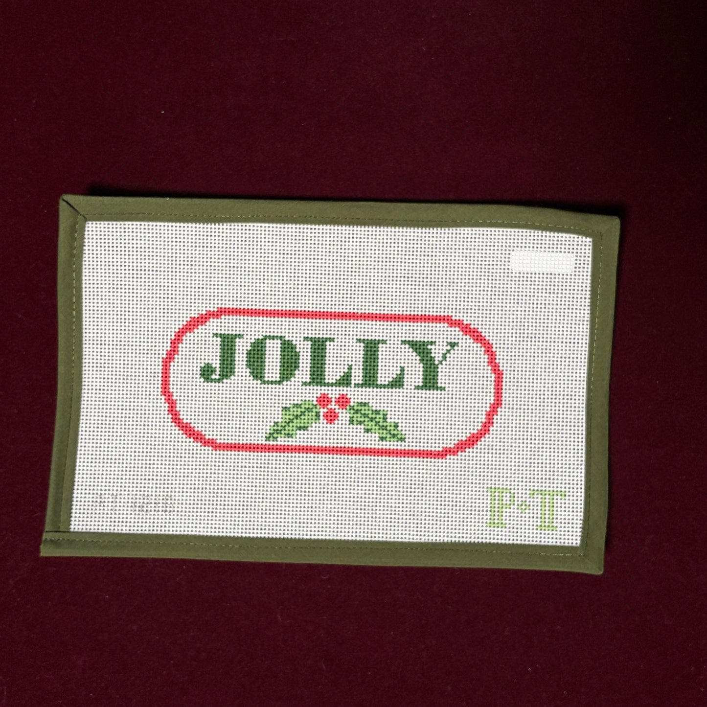 Jolly-Needlepoint Canvas-Pin & Tonic-The Pepper Pot Barrington, IL