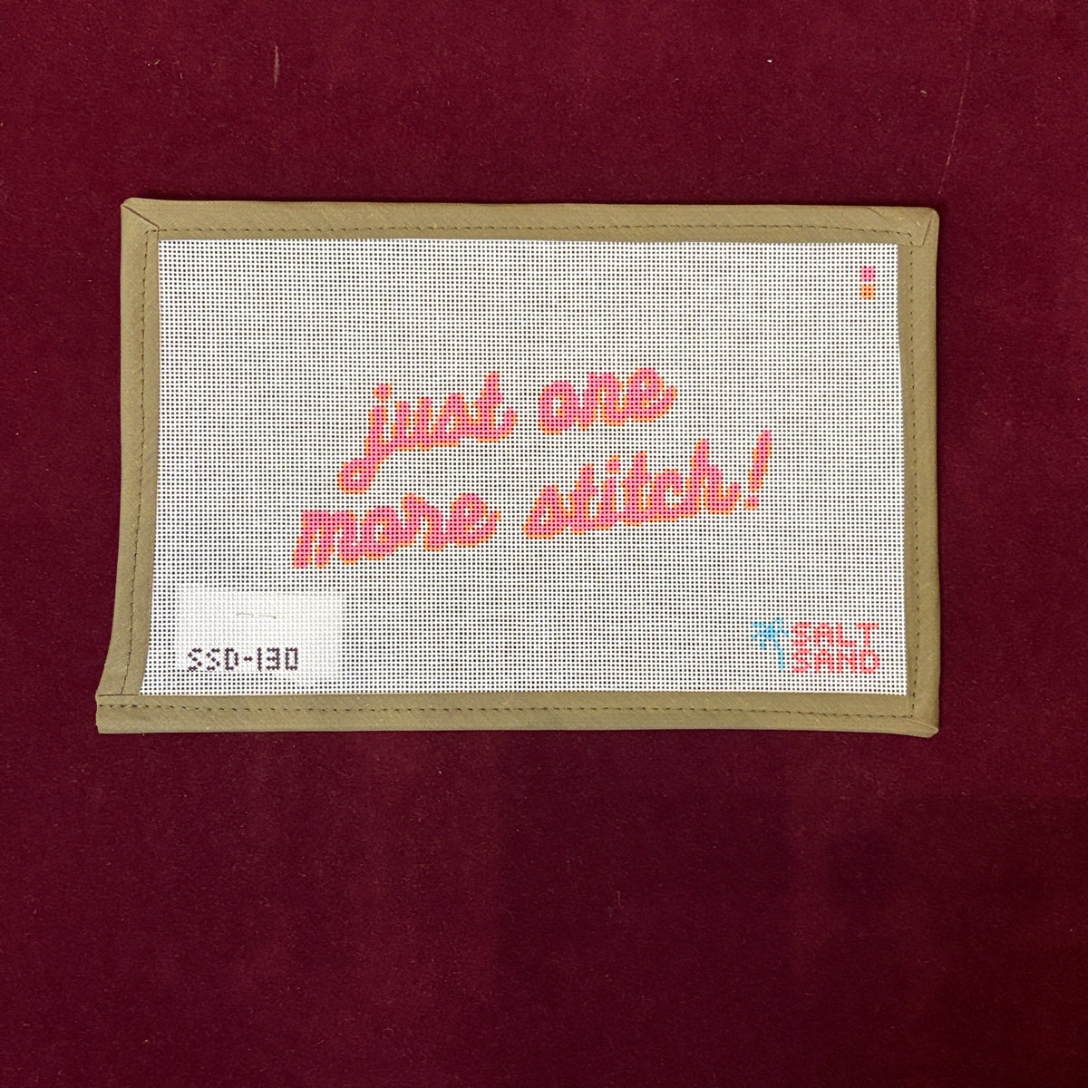 Just One More Stitch-Needlepoint Canvas-Salt + Sand Designs-The Pepper Pot Barrington, IL