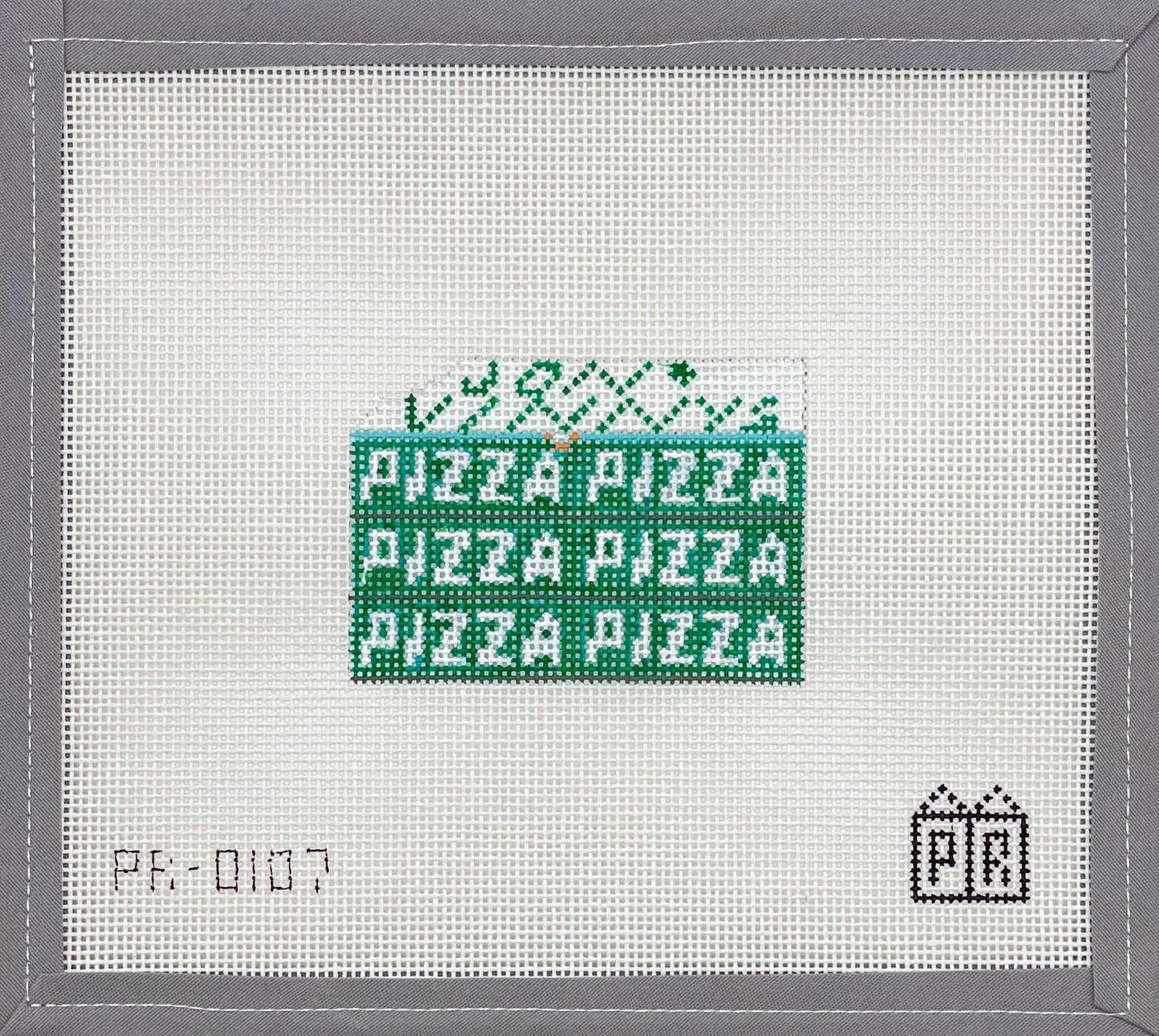 J&V Pizza - 18 mesh June Trunk Show-Canvas-Postcard Row-The Pepper Pot