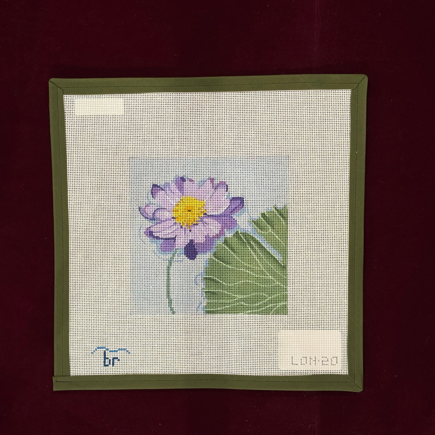 Kew Gardens: Water Lily-Canvas-Blue Ridge Stitchery-The Pepper Pot