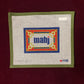 Key Corner Mahjong Insert-Needlepoint Canvas-Love MHB-Red, Navy, Olive-The Pepper Pot Barrington, IL