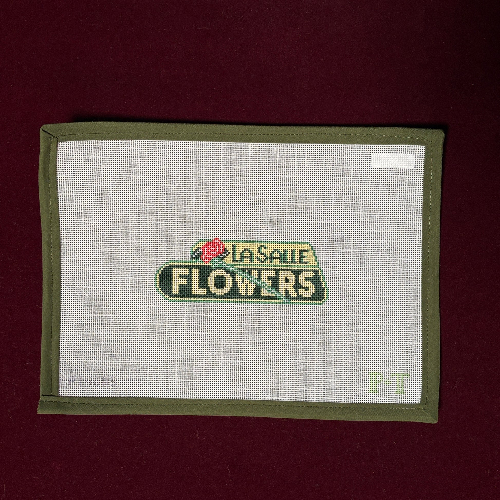 La Salle Flowers-Needlepoint Canvas-Pin & Tonic-The Pepper Pot Barrington, IL