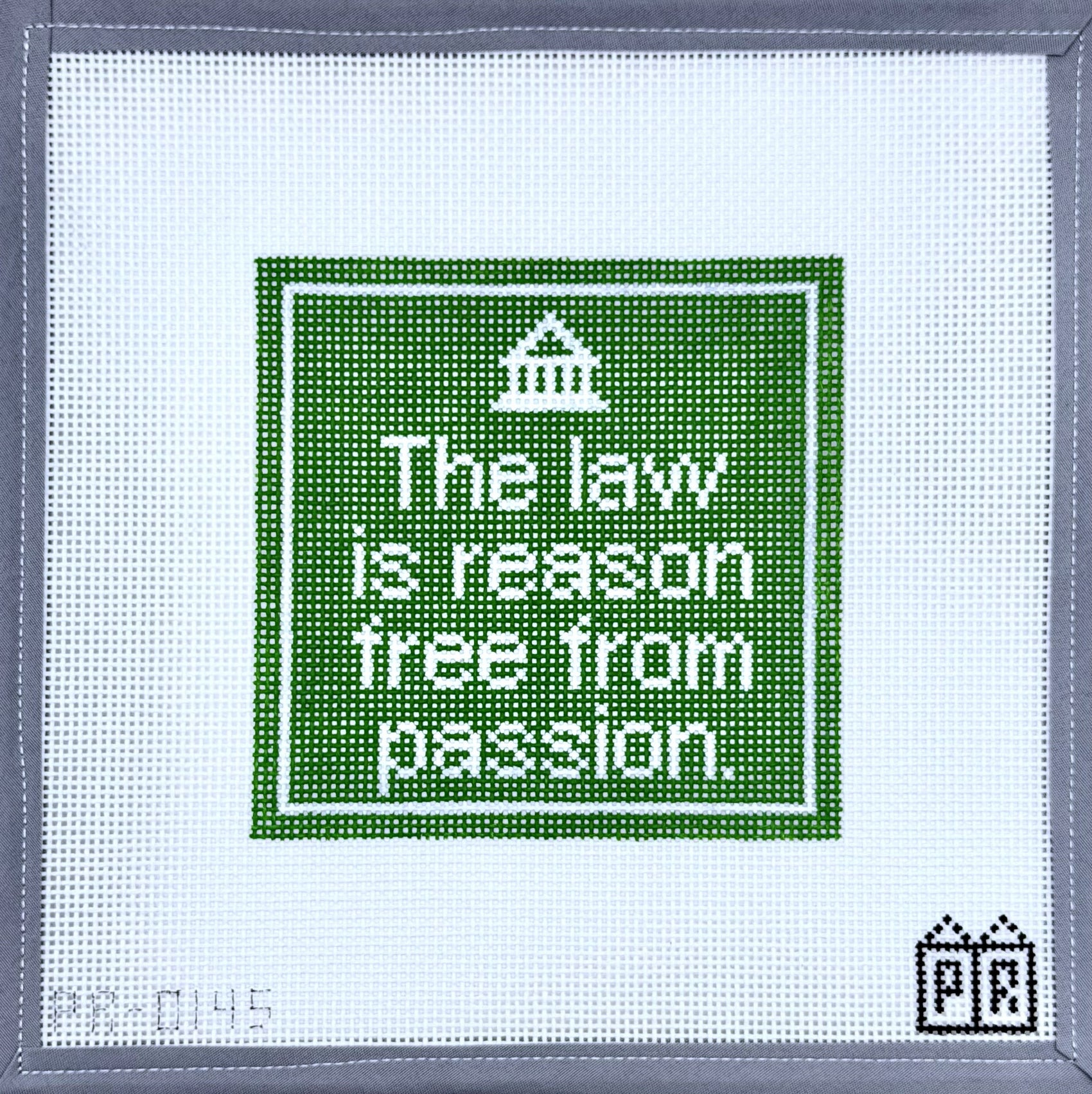 Law is Reason Free - Green June Trunk Show-Canvas-Postcard Row-The Pepper Pot
