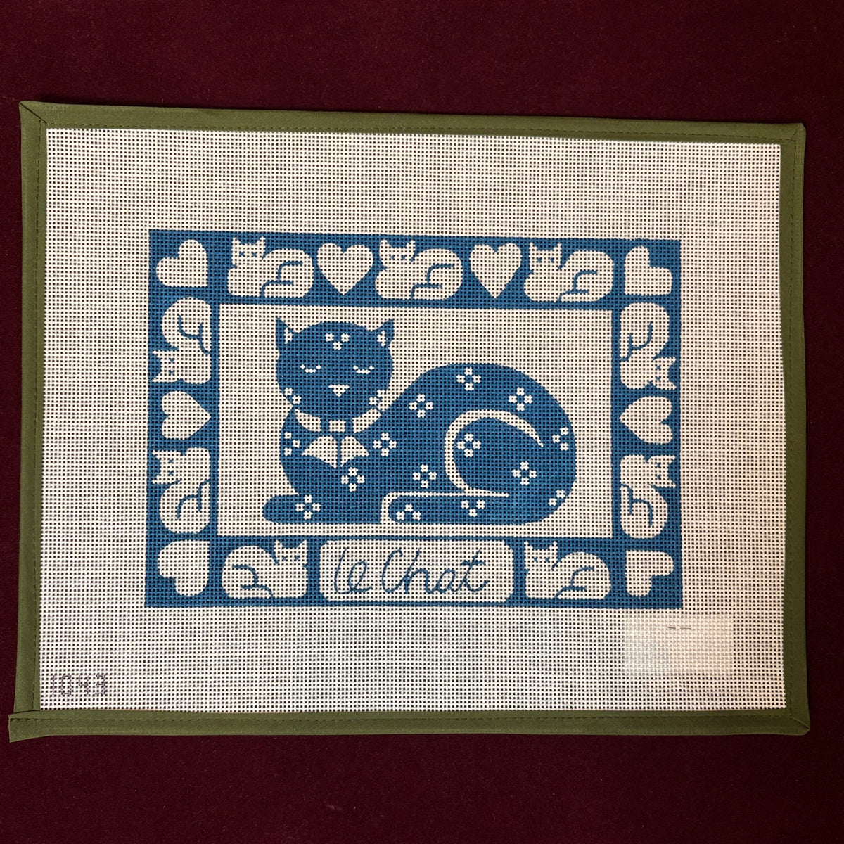 Le Chat (Cat)-Needlepoint Canvas-Alice Peterson Company-The Pepper Pot Barrington, IL