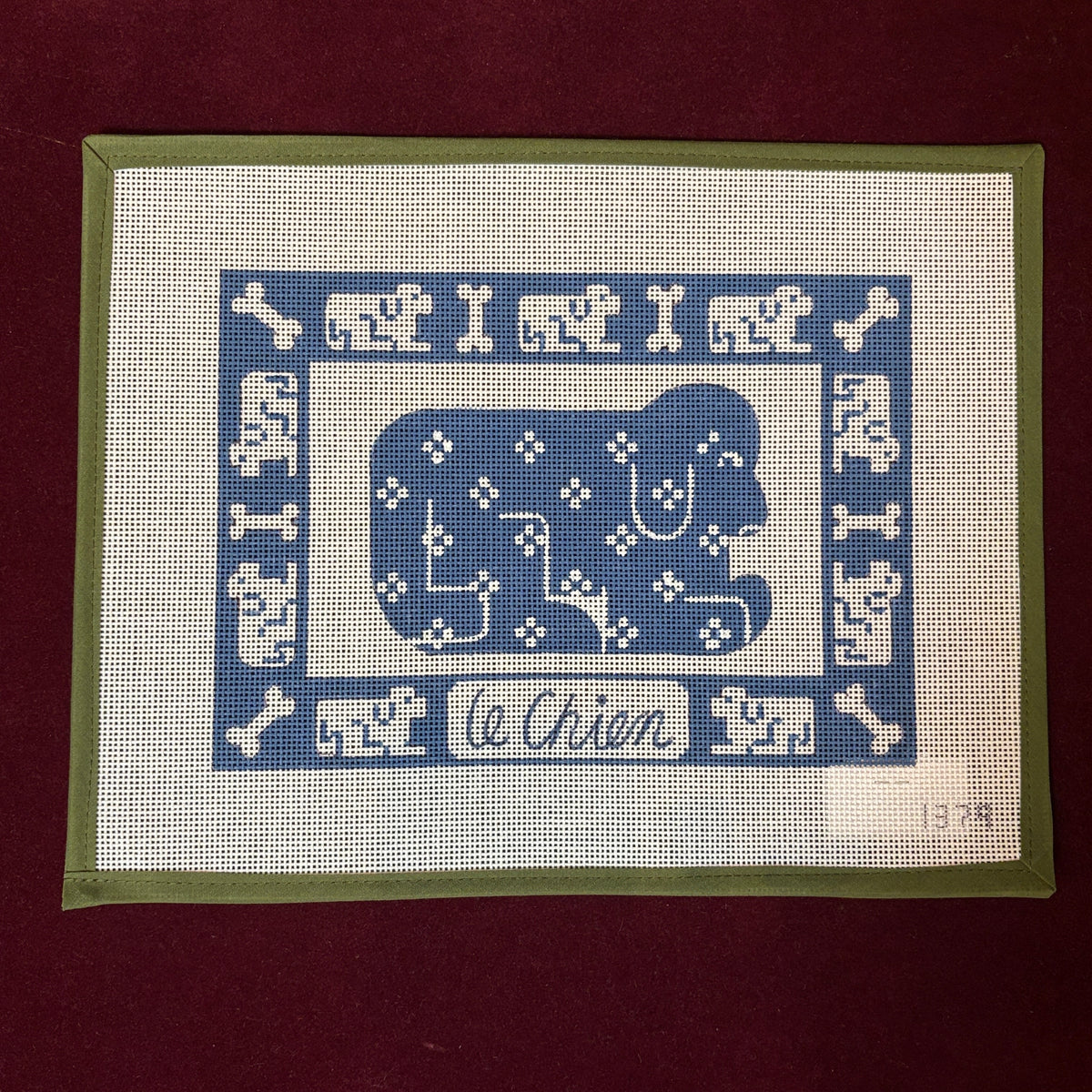 Le Chein (Dog)-Needlepoint Canvas-Alice Peterson Company-The Pepper Pot Barrington, IL