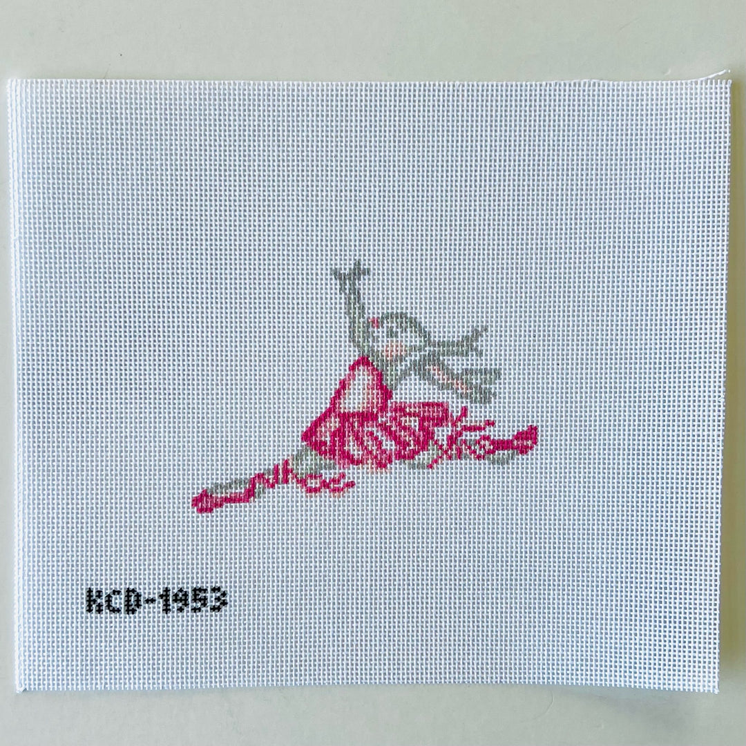 Leaping Balley Bunny August Trunk Show-Needlepoint Canvas-KCN Designers-The Pepper Pot Barrington, IL