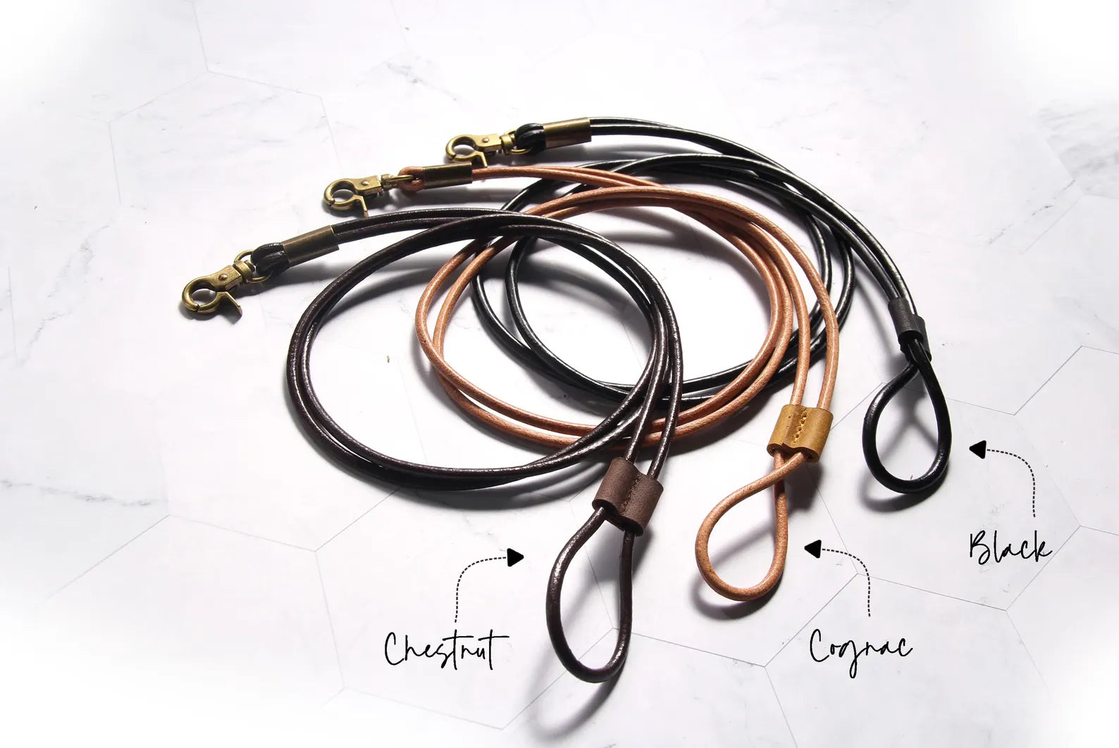 Leather Lanyard with Key Ring and Lobster Claw-Accessories-The Pepper Pot-The Pepper Pot