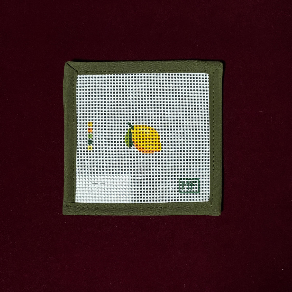 Lemon Mini-Needlepoint Canvas-MF Needlepoint-The Pepper Pot Barrington, IL