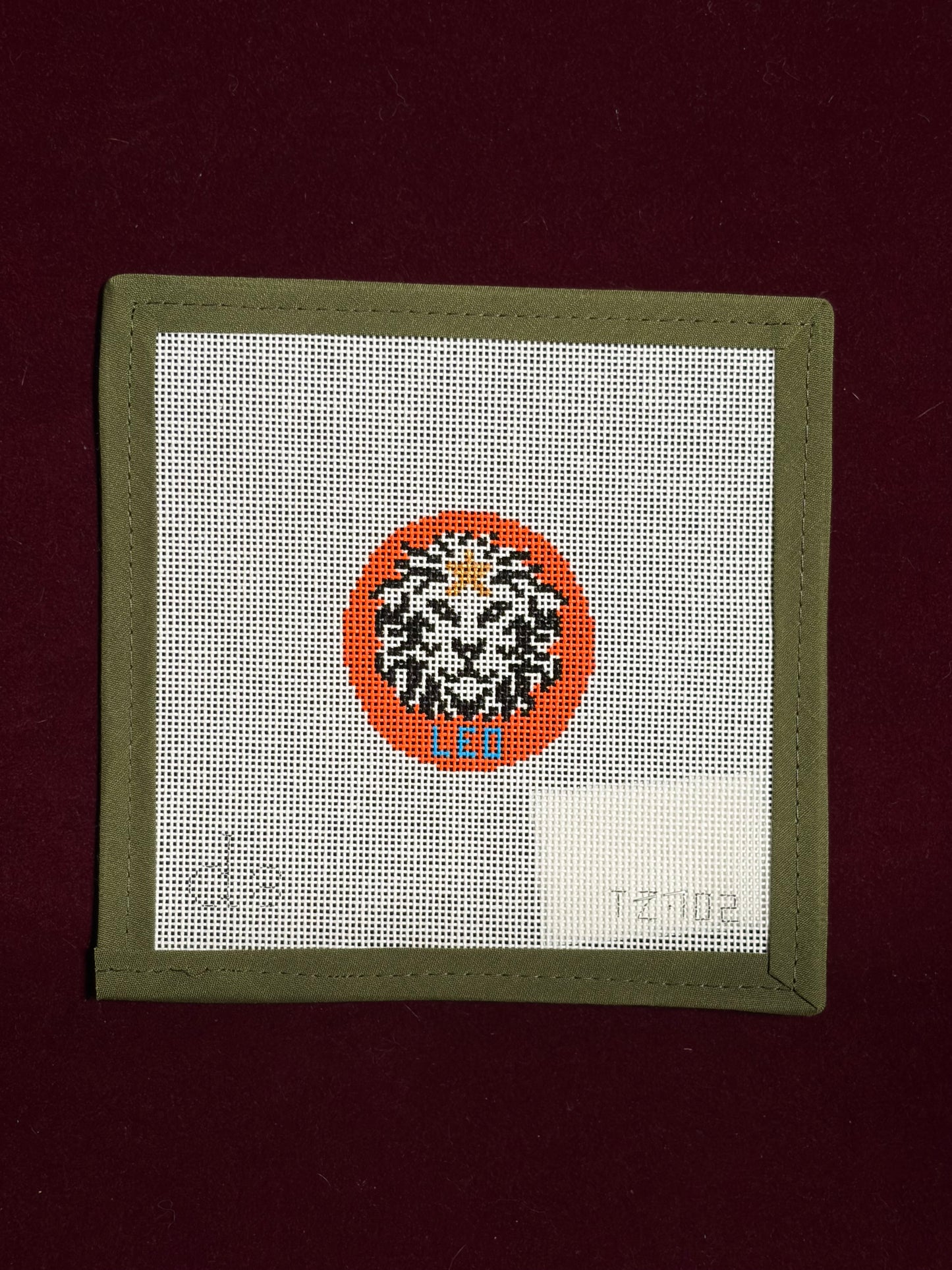 Leo Tag Design-Canvas-Doolitte Stitchery-The Pepper Pot
