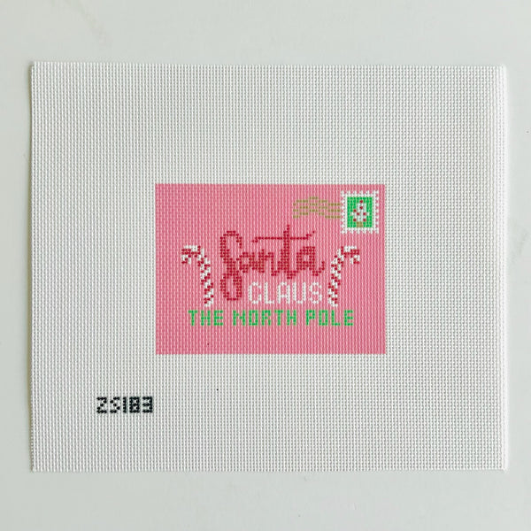 Letter to Santa Printed Canvas August Trunk Show-Needlepoint Canvas-KCN Designers-The Pepper Pot Barrington, IL