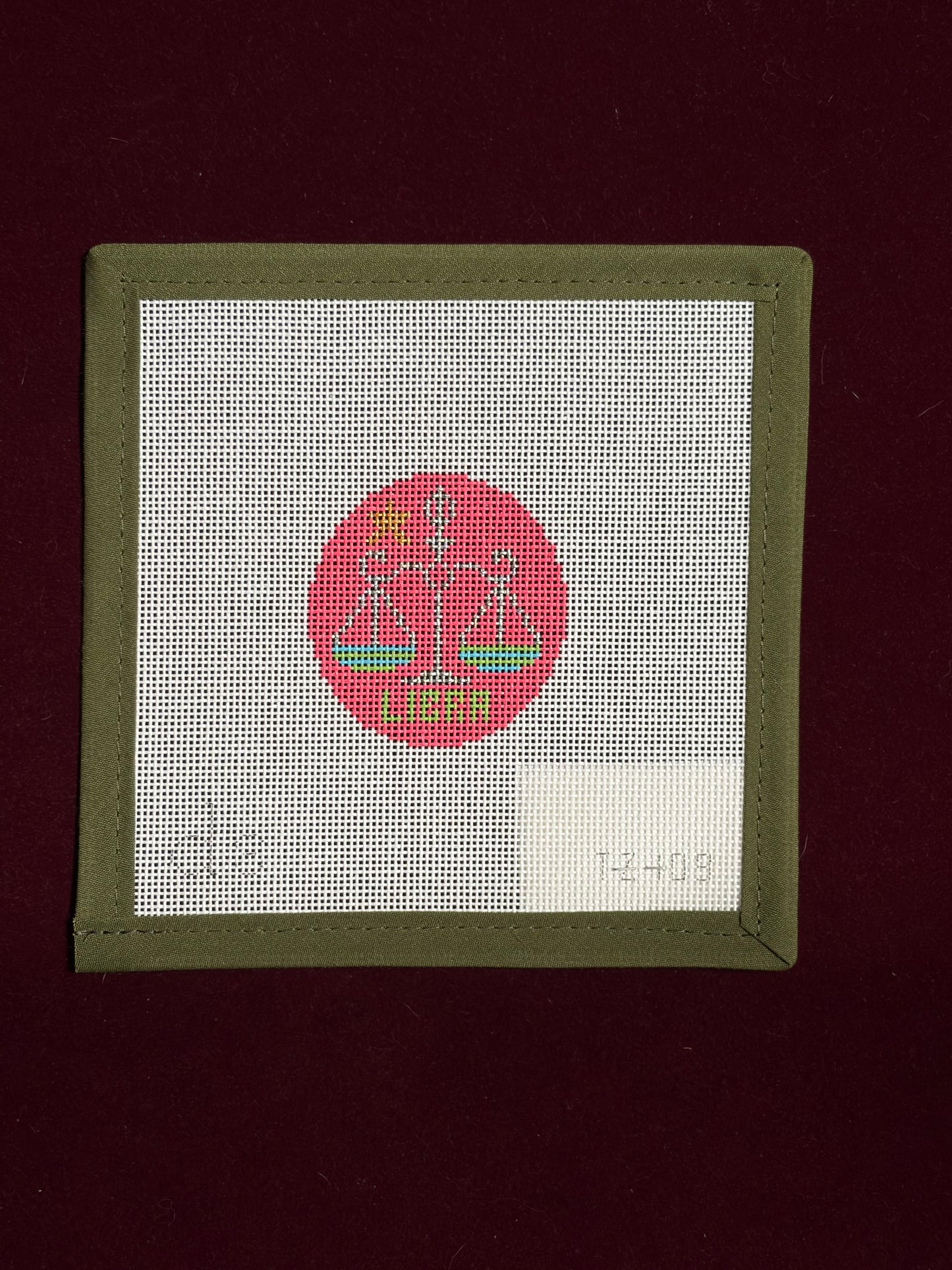 Libra Tag Design-Canvas-Doolitte Stitchery-The Pepper Pot