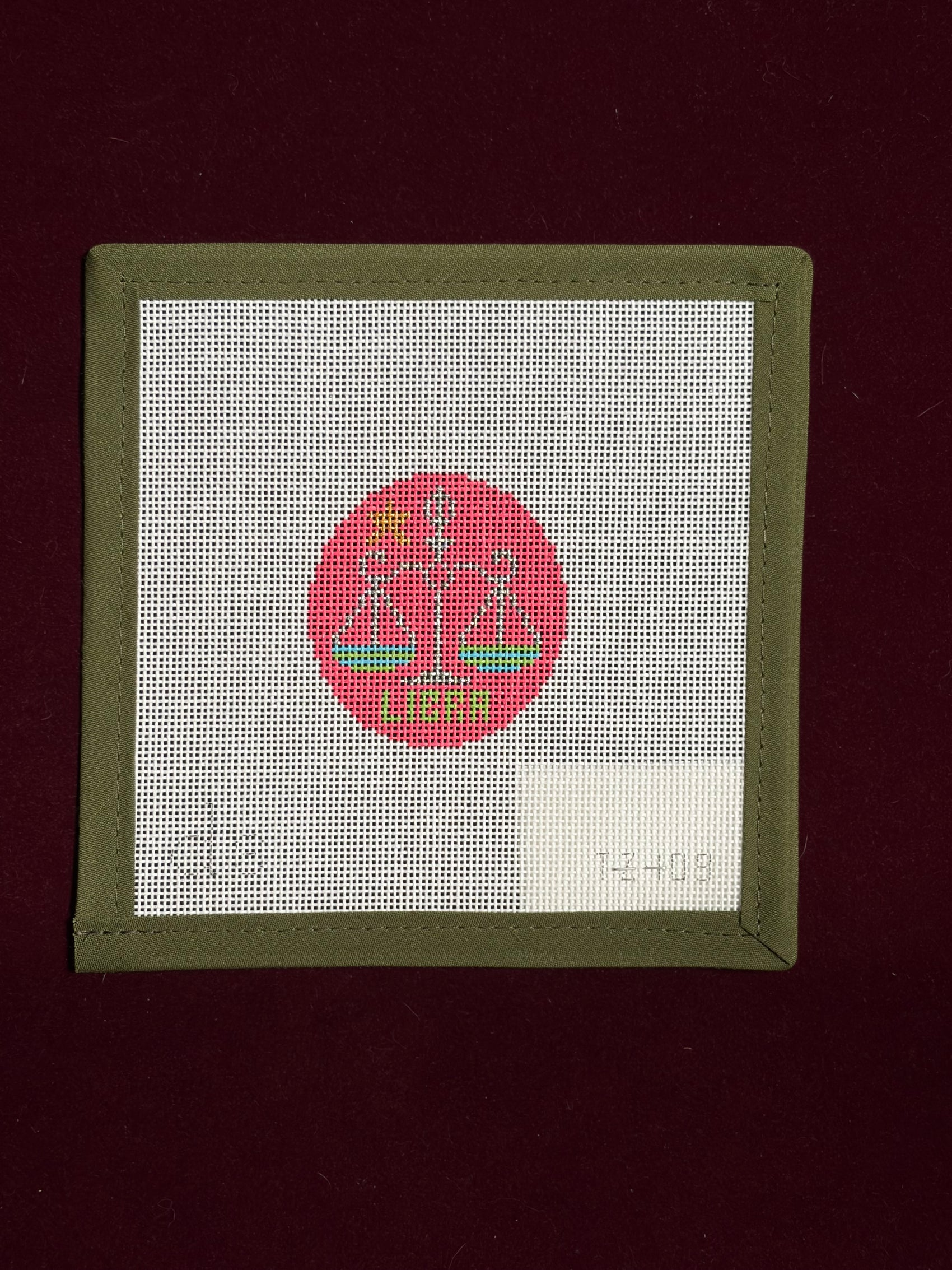 Libra Tag Design-Canvas-Doolitte Stitchery-The Pepper Pot