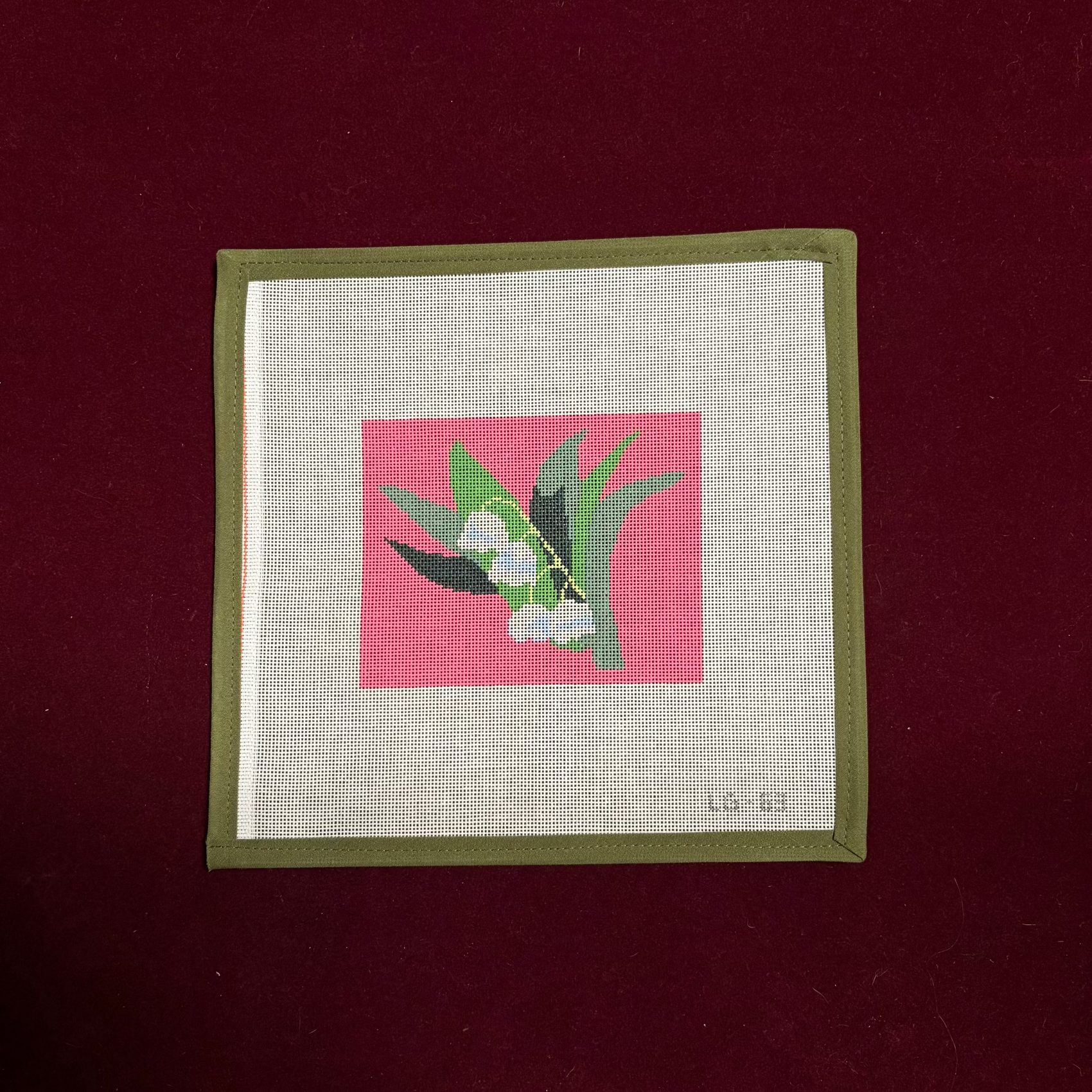 Lily of the Valley-Canvas-Plum Stitchery-The Pepper Pot