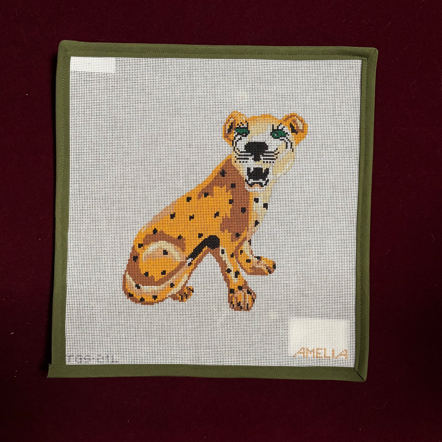 Linda - Left-Canvas-The Gingham Stitchery-The Pepper Pot