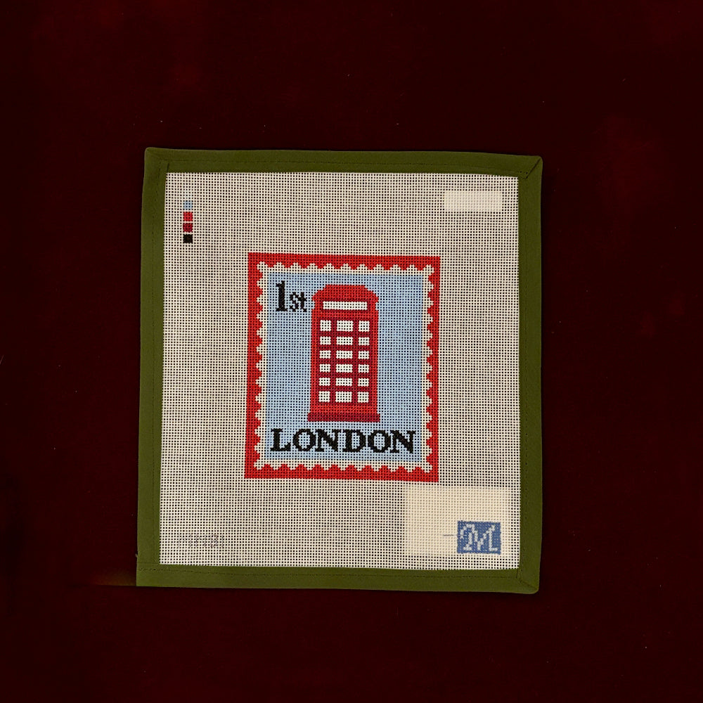 London Calling-Needlepoint Canvas-Maura Nolan-The Pepper Pot Barrington, IL