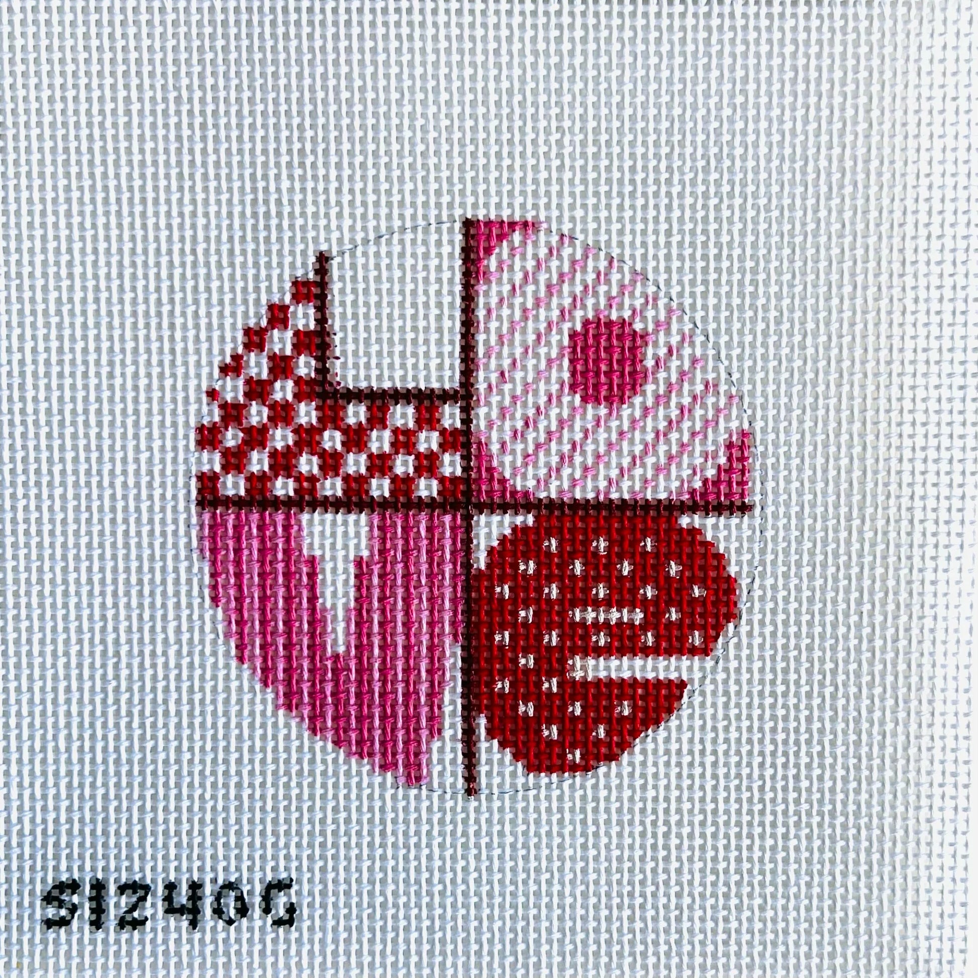 Love Round August Trunk Show-Needlepoint Canvas-KCN Designers-The Pepper Pot Barrington, IL