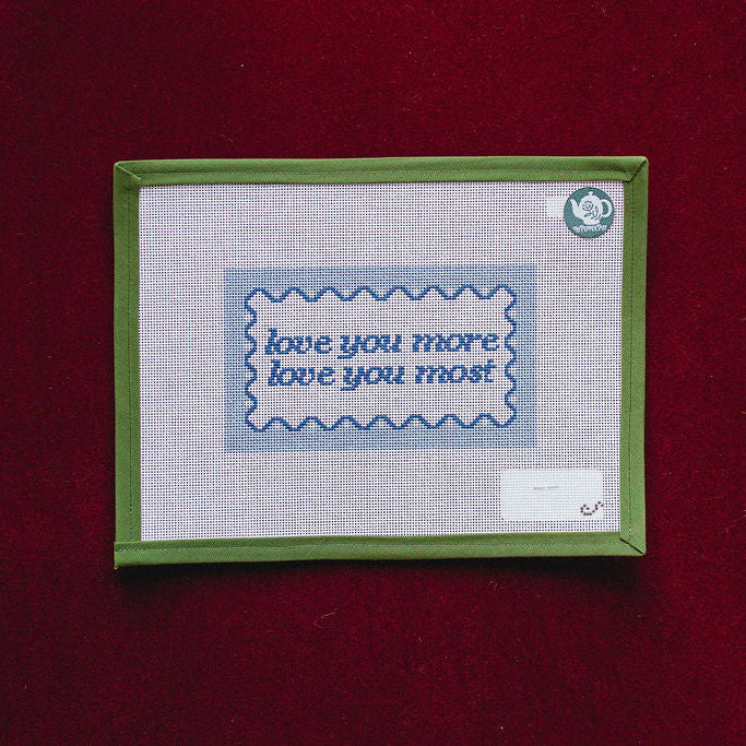 Love You More (Blue)-Canvas-Sunday Shoppe-The Pepper Pot