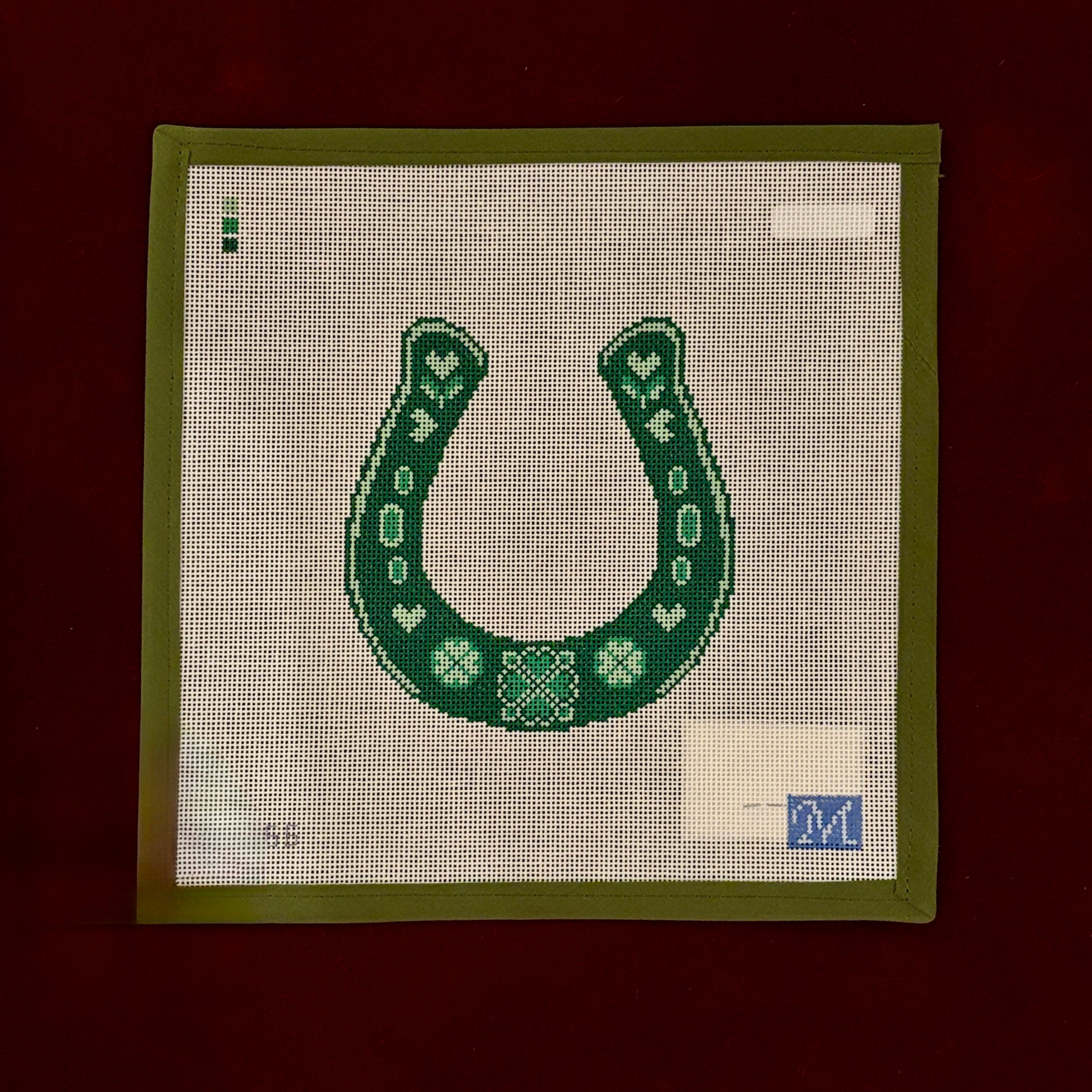 Lucky You-Needlepoint Canvas-Maura Nolan-The Pepper Pot Barrington, IL