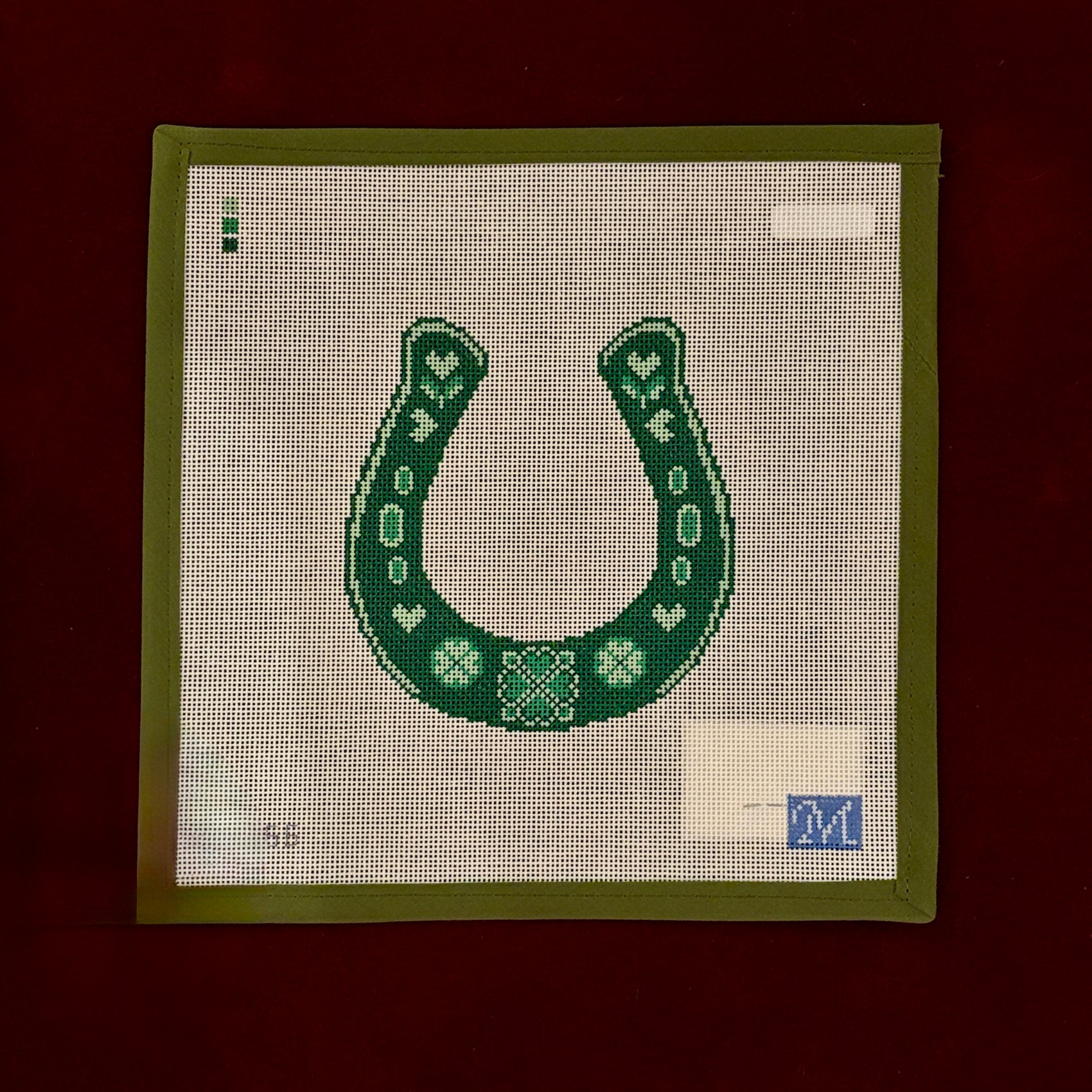 Lucky You-Needlepoint Canvas-Maura Nolan-The Pepper Pot Barrington, IL