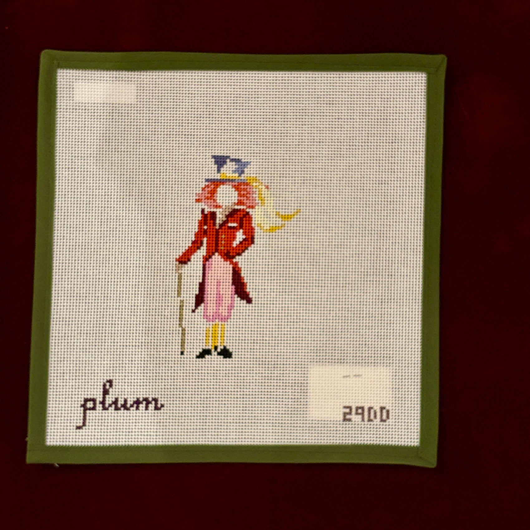 Mad Hatter-Needlepoint Canvas-Plum Stitchery-The Pepper Pot Barrington, IL
