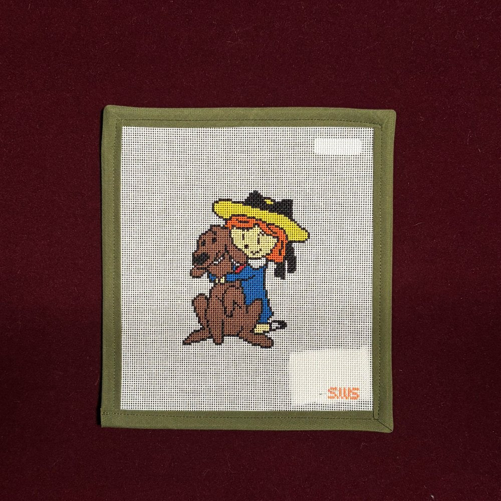 Madeline-Needlepoint Canvas-Stitching with Stacey-The Pepper Pot Barrington, IL