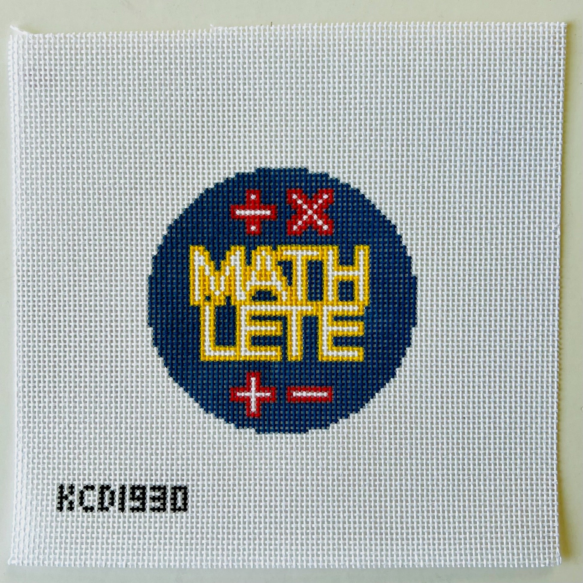 Mathlete August Trunk Show-Needlepoint Canvas-KCN Designers-The Pepper Pot Barrington, IL