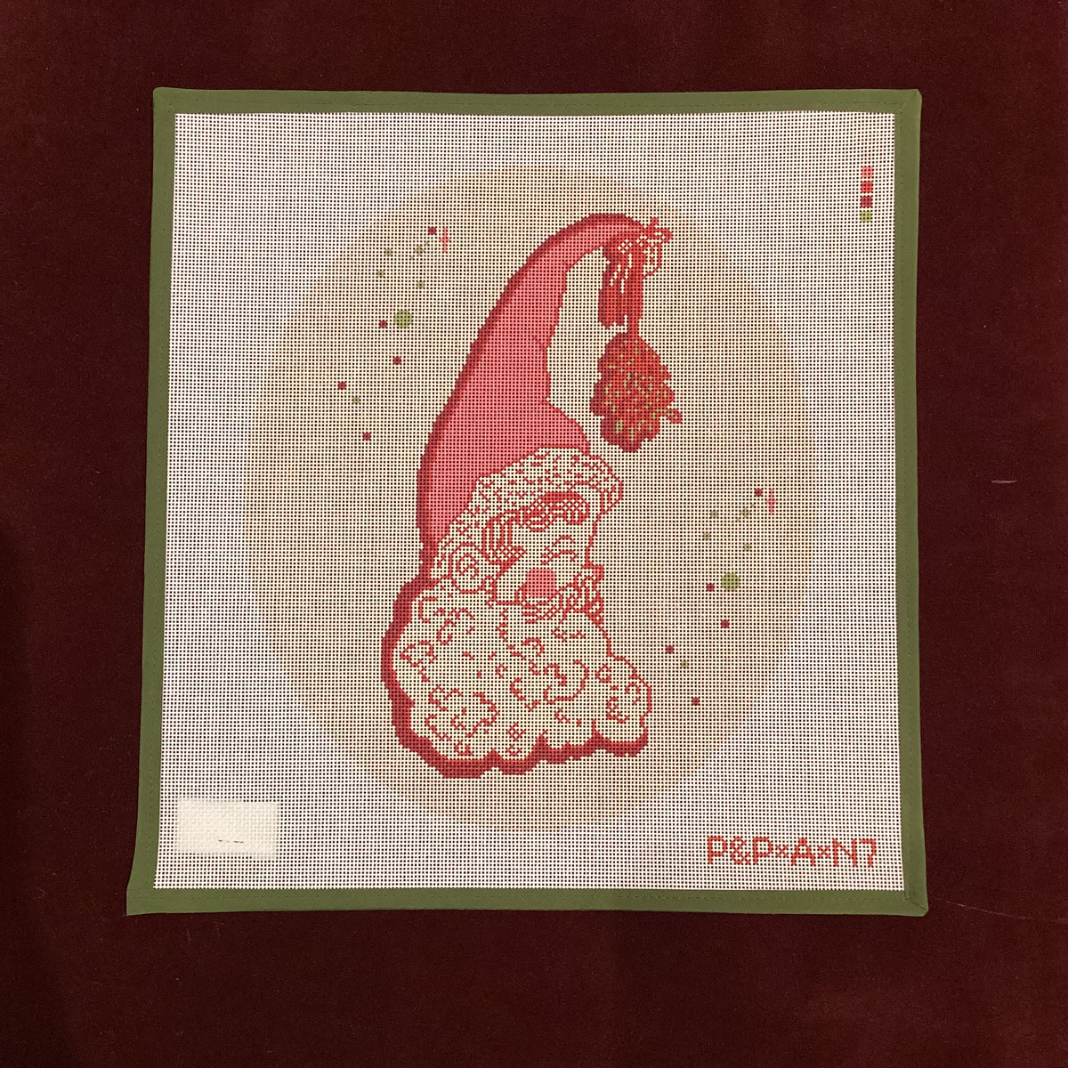 Merry Kissmass-Needlepoint Canvas-Penny & Penny-The Pepper Pot Barrington, IL