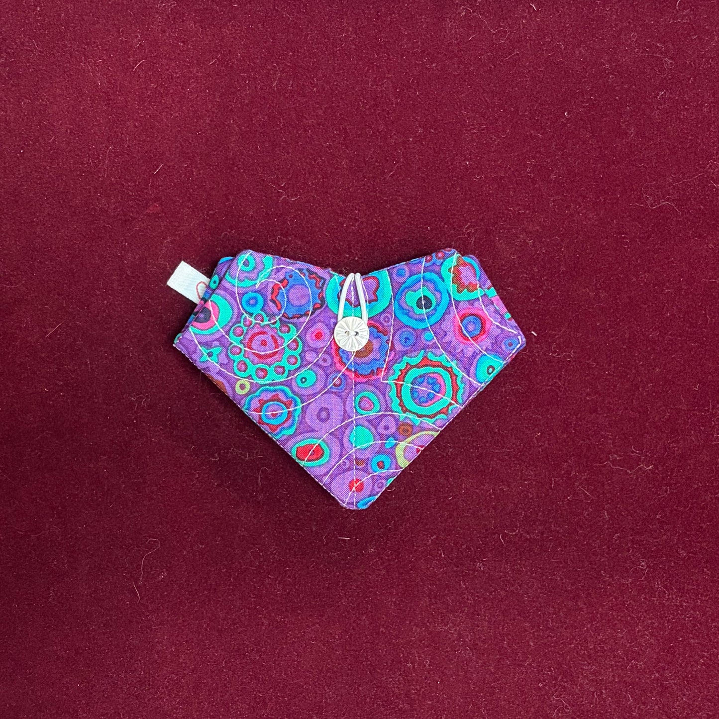 Merry L Needle Hearts-Accessories-Merry L. Needlework Accessories-Purple, Teal and Blue Circle Pattern-The Pepper Pot