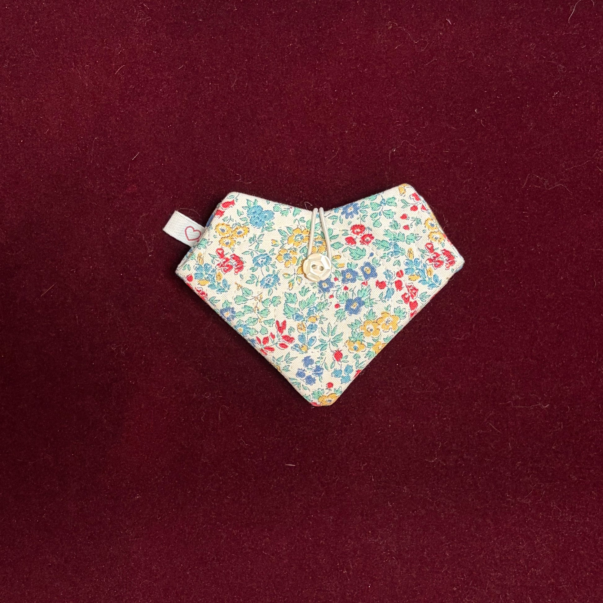 Merry L Needle Hearts-Accessories-Merry L. Needlework Accessories-Red, Yellow and Blue Floral-The Pepper Pot