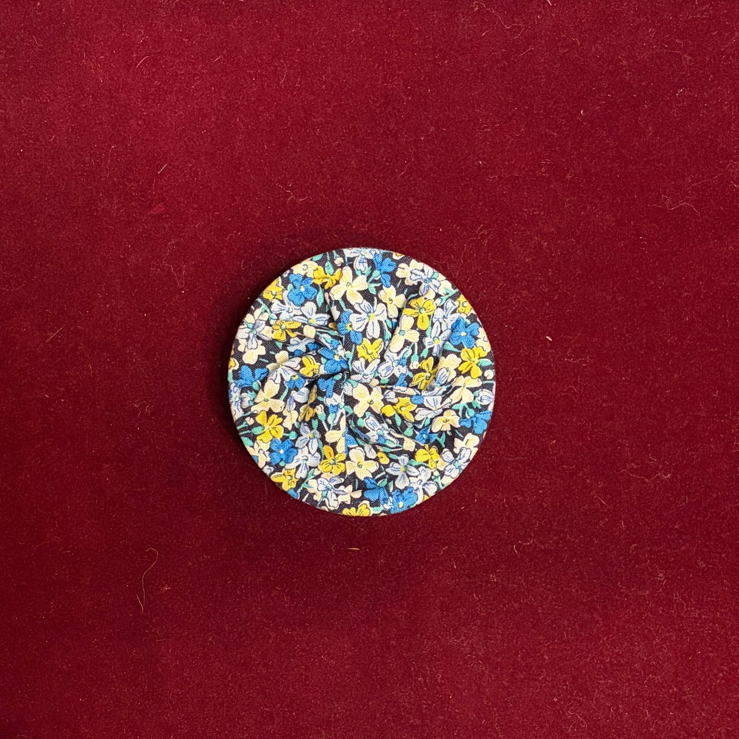 Merry L Thread Catcher- Collapsible-Accessories-Merry L. Needlework Accessories-Yellow, Baby Blue, Navy-The Pepper Pot