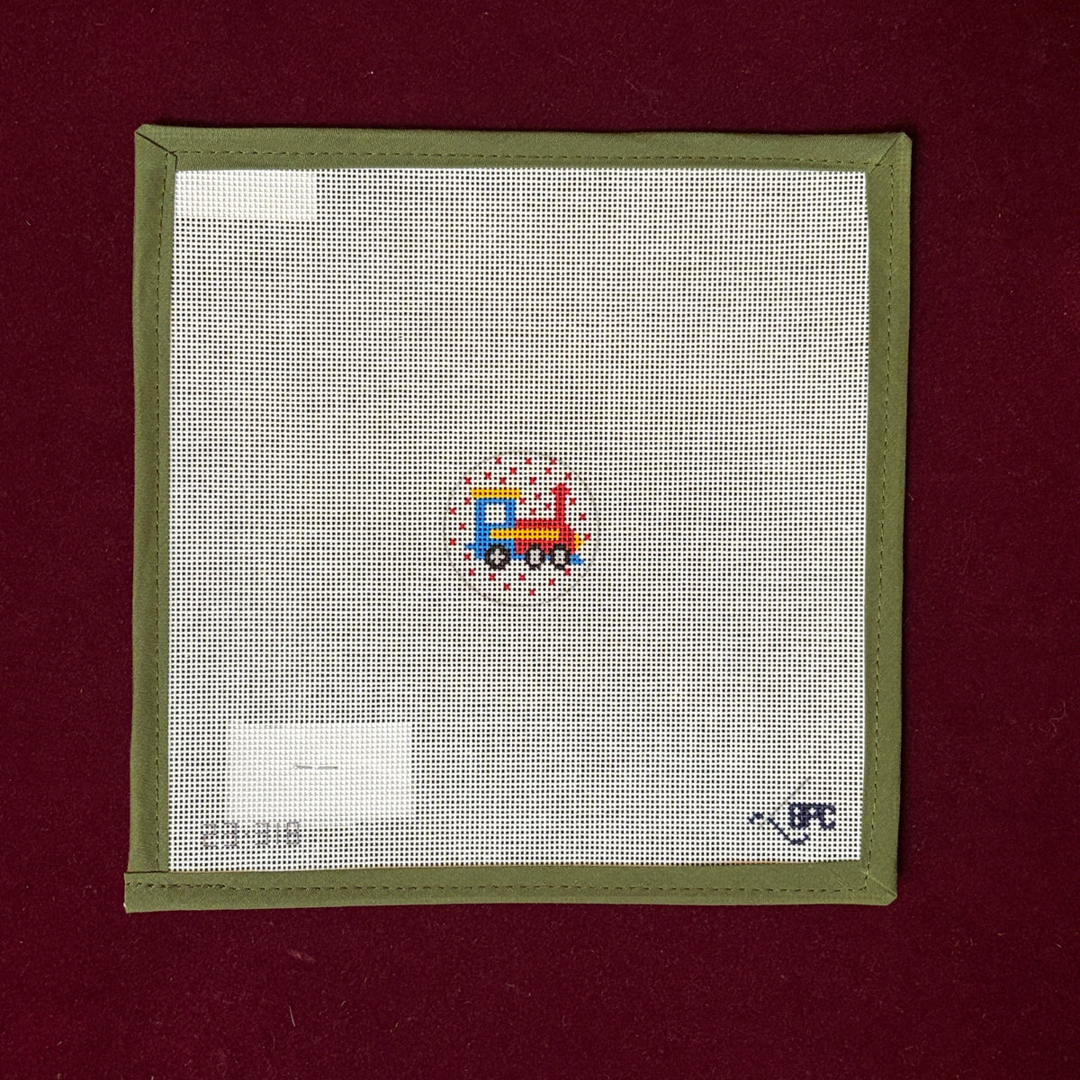 Micro Train Circle-Needlepoint Canvas-Blueberry Point-The Pepper Pot Barrington, IL
