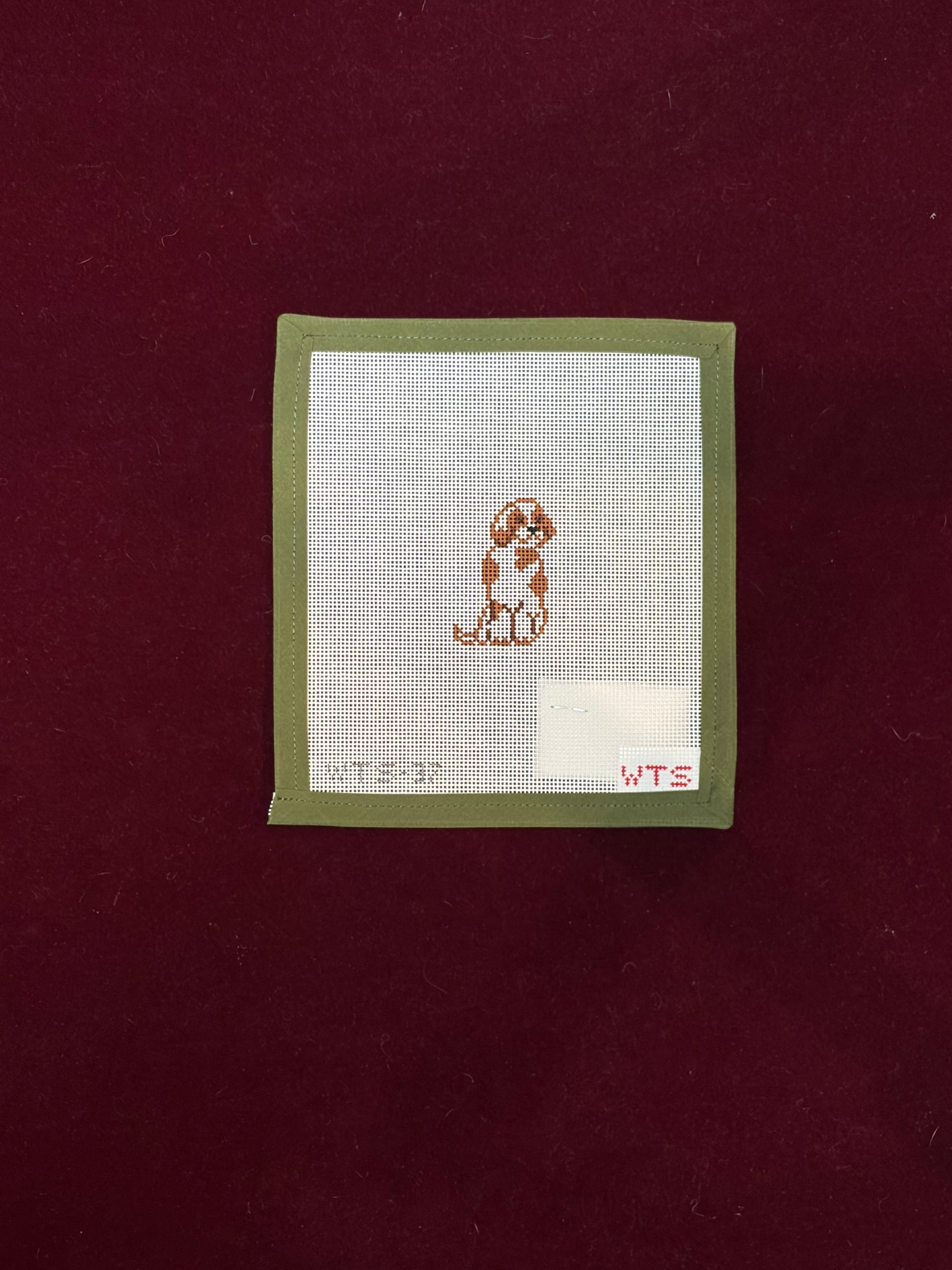 Mini Cavalier (Blenheim)-Canvas-What's The Stitch-The Pepper Pot