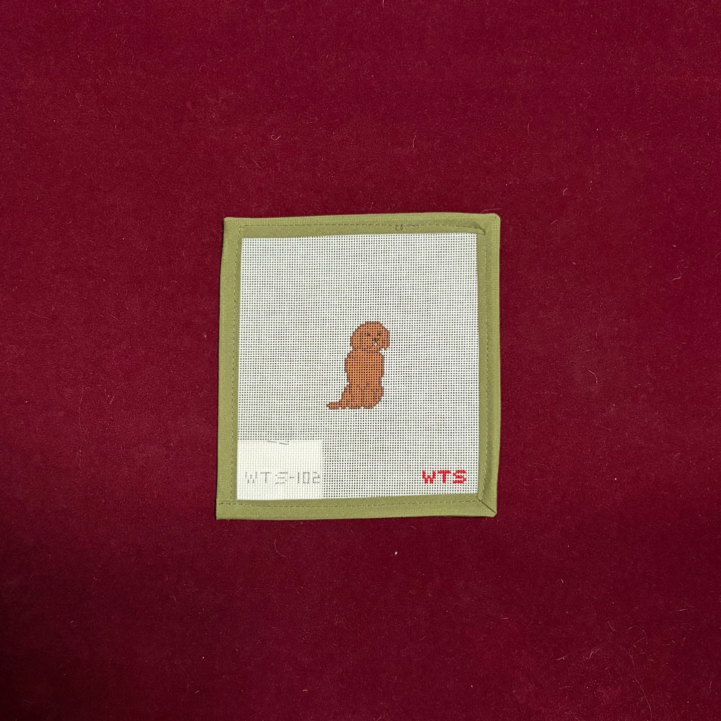Mini Chocolate Lab-Canvas-What's The Stitch-The Pepper Pot