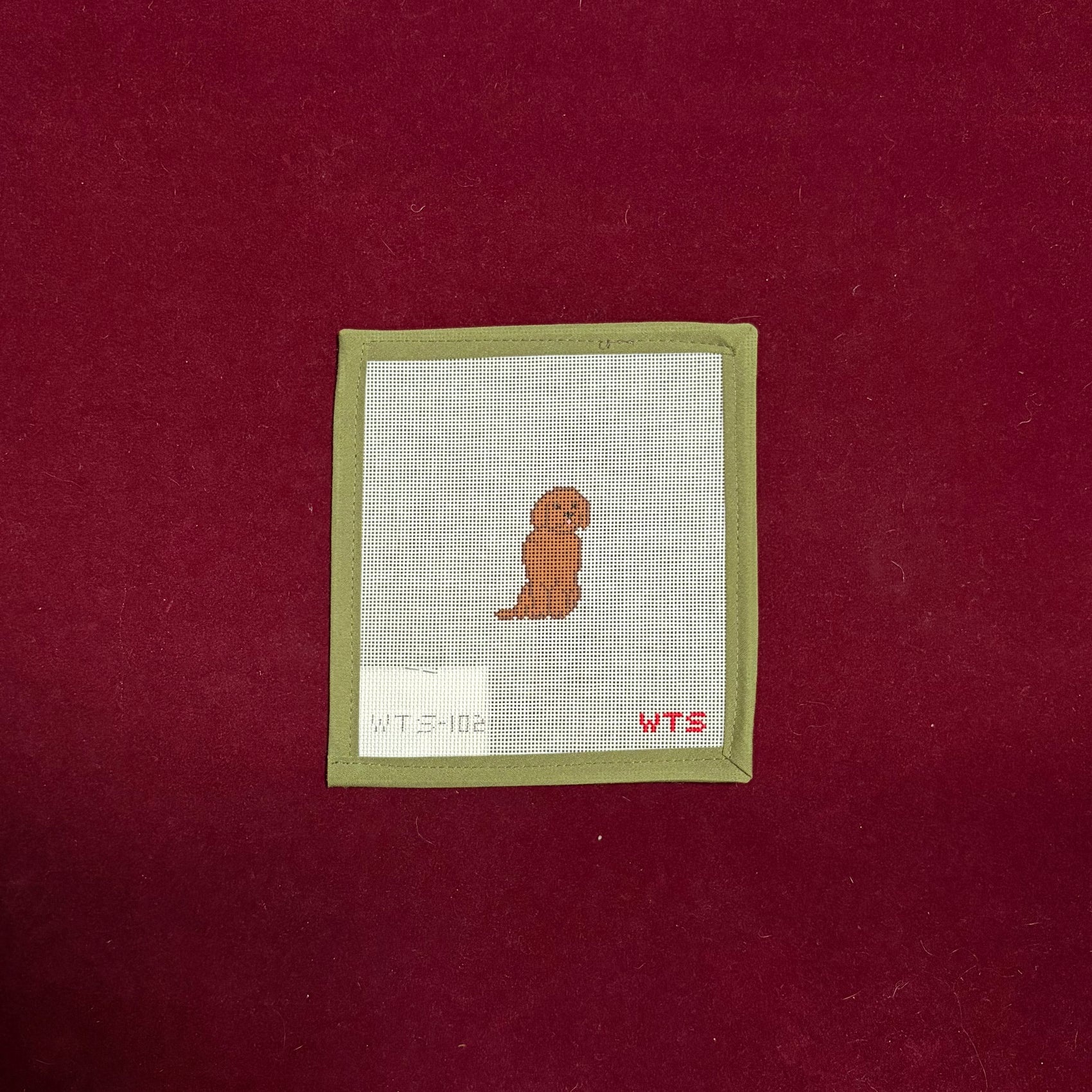 Mini Chocolate Lab-Canvas-What's The Stitch-The Pepper Pot