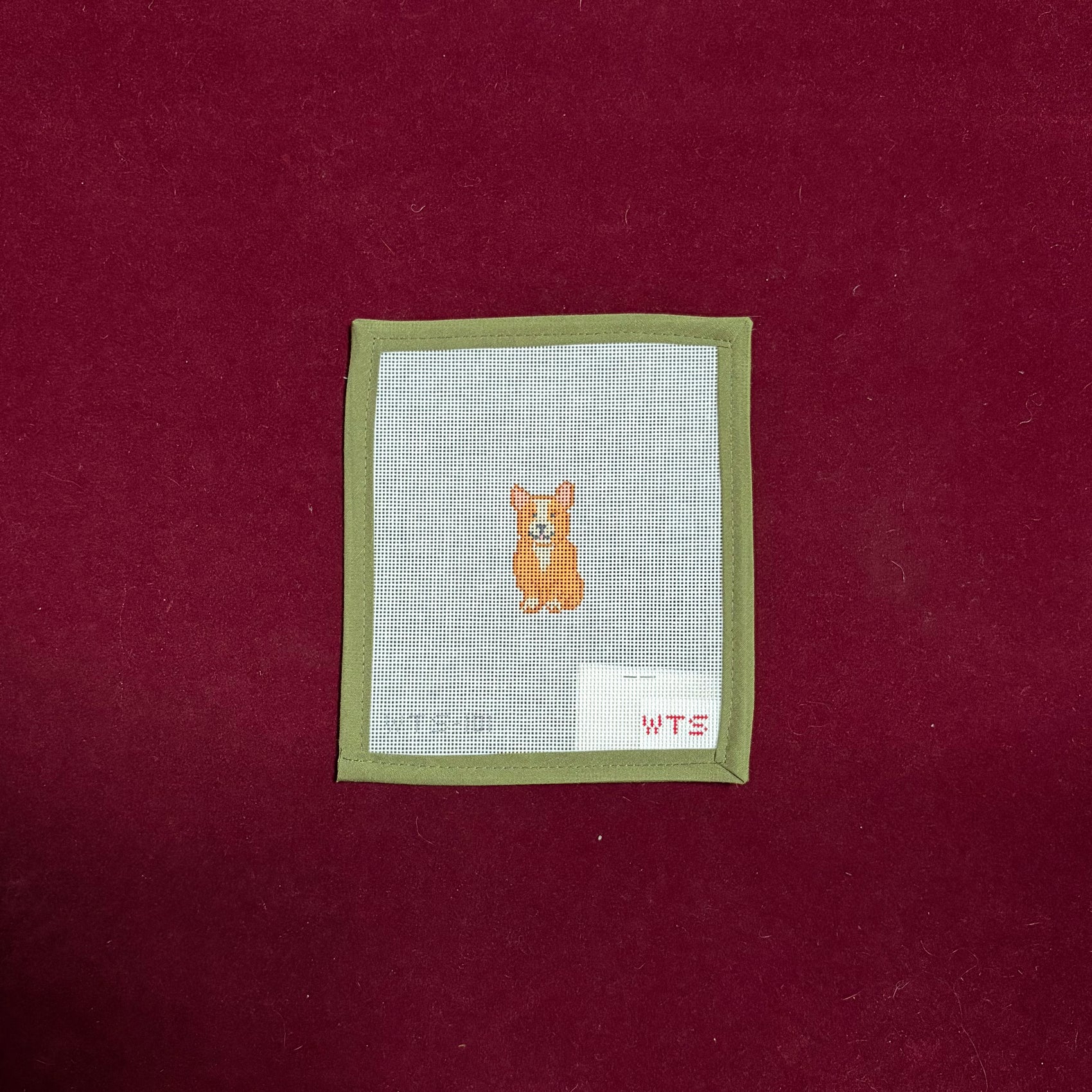 Mini Corgi-Canvas-What's The Stitch-The Pepper Pot