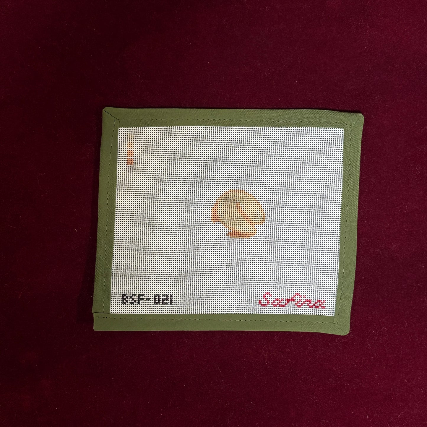 Mini Fortune Cookie-Needlepoint Canvas-Safira Stitches-The Pepper Pot Barrington, IL