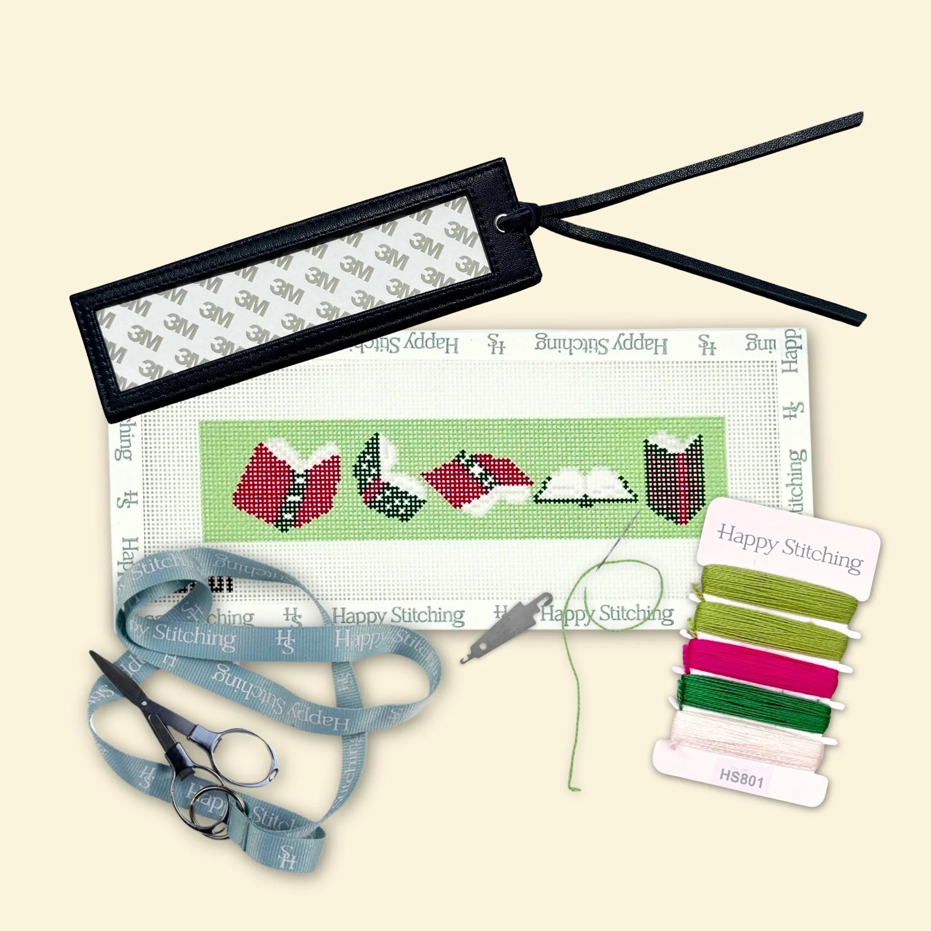 Mint Condition Boomark Kit-Kitted Canvas-Happy Stitching-The Pepper Pot