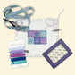 Needlepoint Self finishing Floral Card Wallet