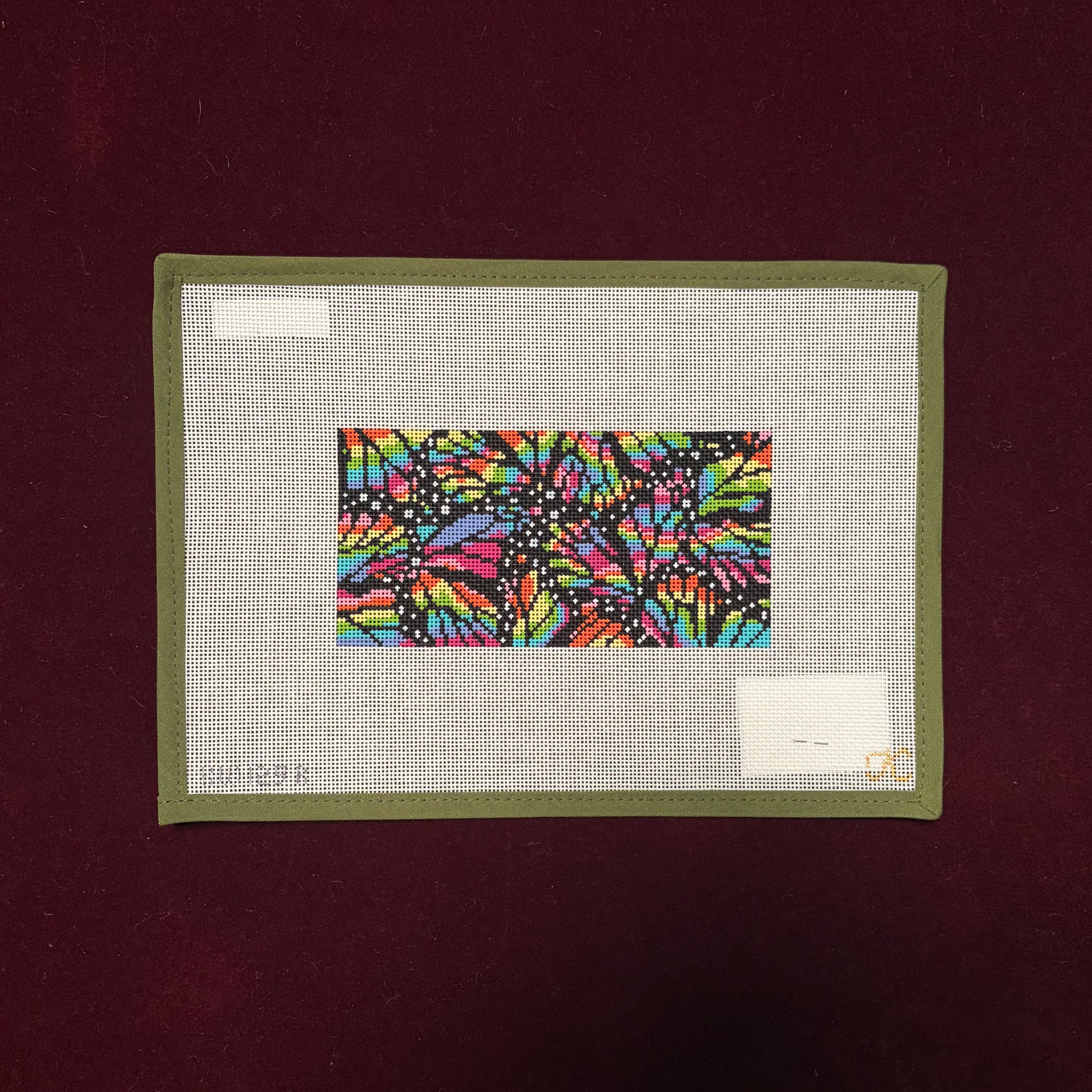 Monarch Insert (Rainbow)-Canvas-The Gingham Stitchery-The Pepper Pot