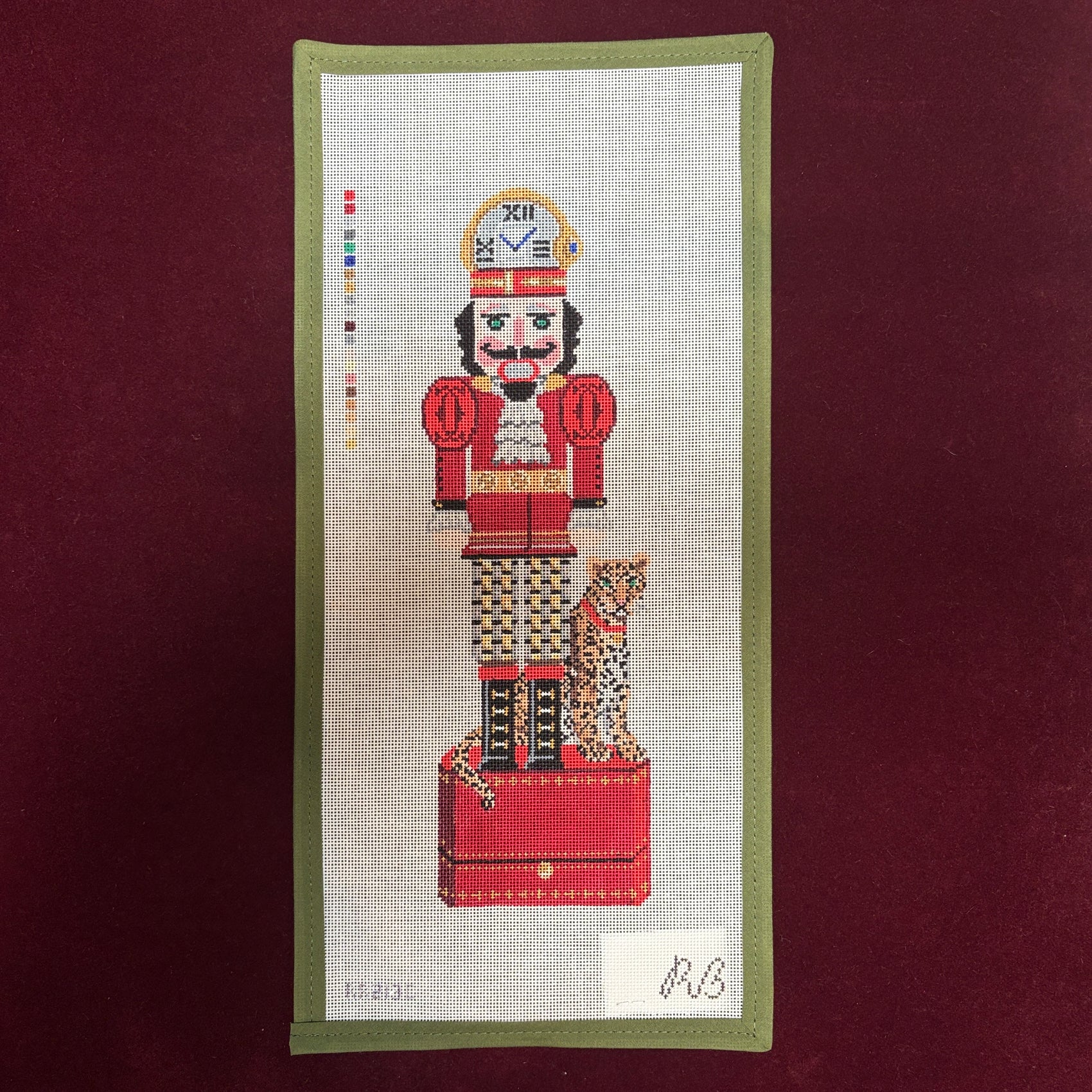 Monsieur C. Cracker-Needlepoint Canvas-Rachel Barri-The Pepper Pot Barrington, IL