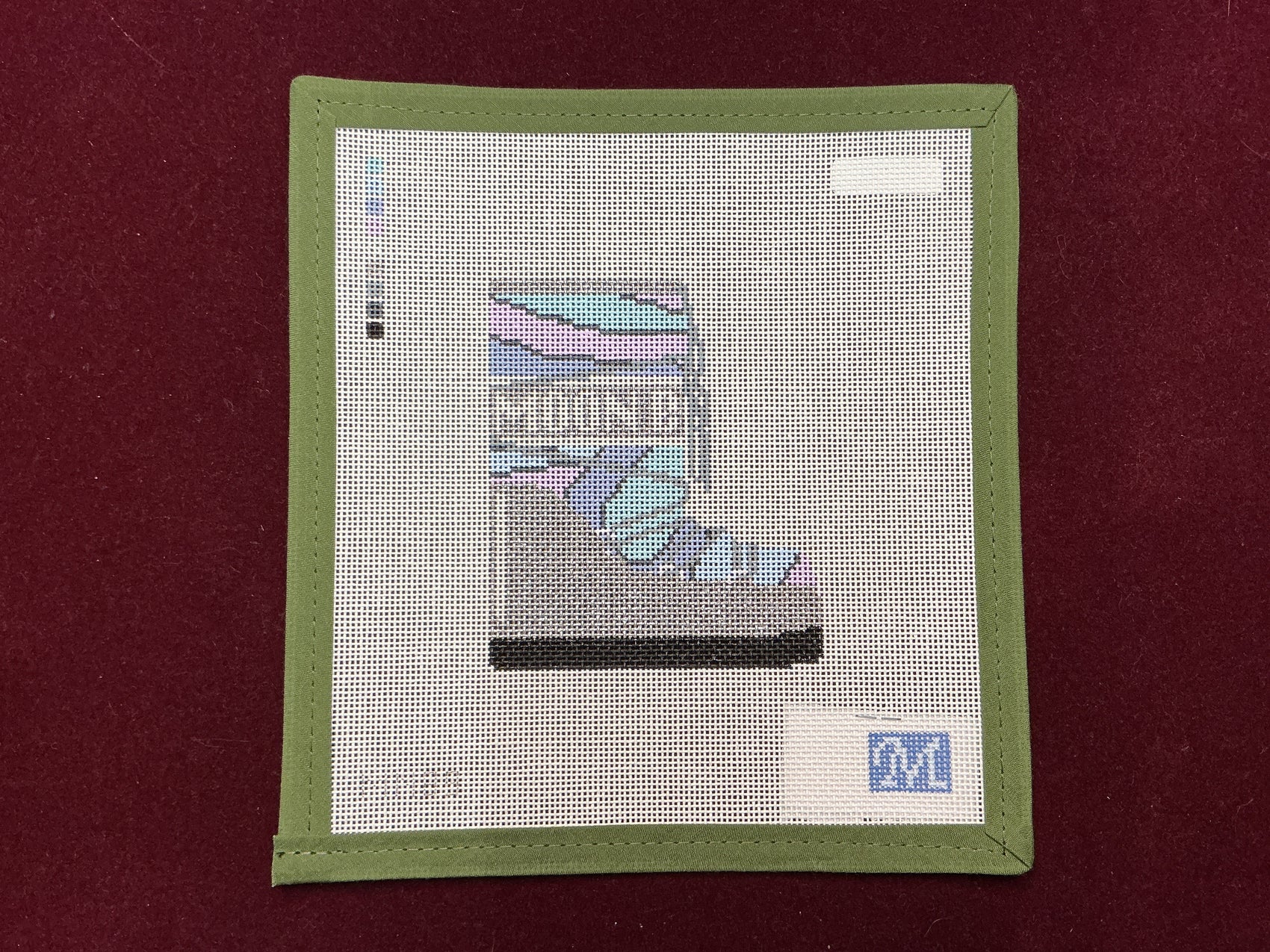 Moon Boot- Mod-Needlepoint Canvas-Maura Nolan Designs-The Pepper Pot Barrington, IL