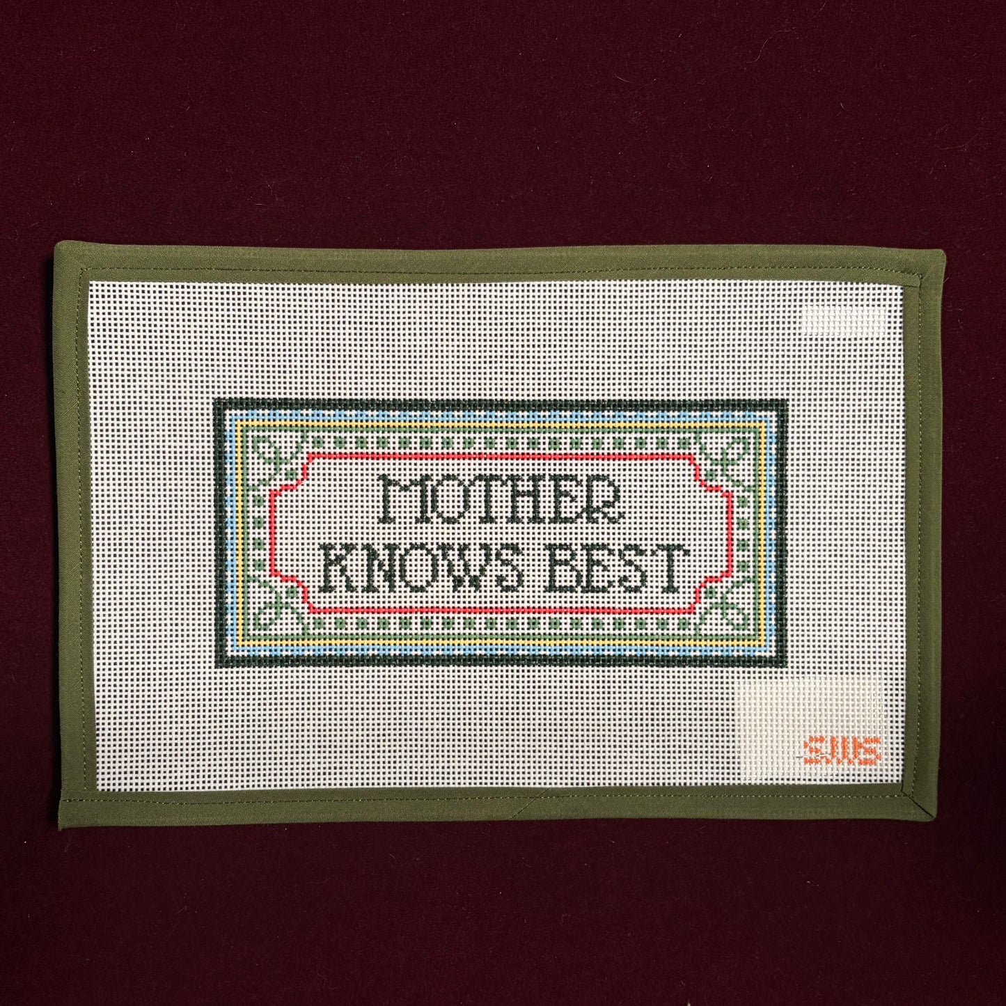 Mother Knows Best-Canvas-Stitching with Stacey-The Pepper Pot