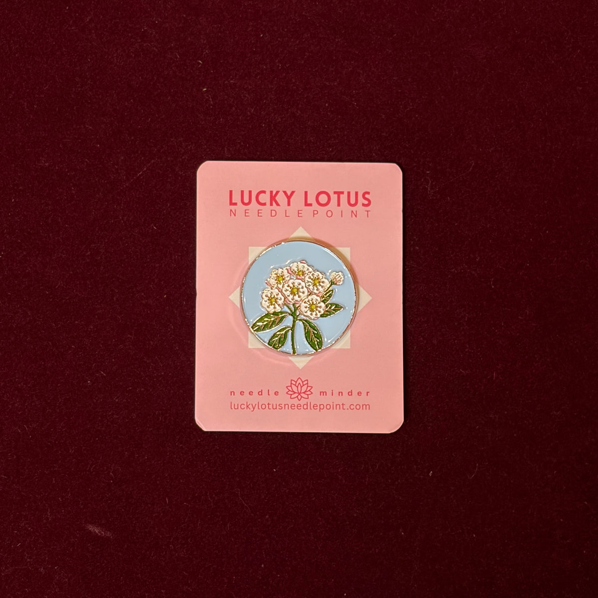 Mountain Laurel (Connecticut & Pennsylvania) Needle Minder-Needle Minder-Lucky Lotus-The Pepper Pot