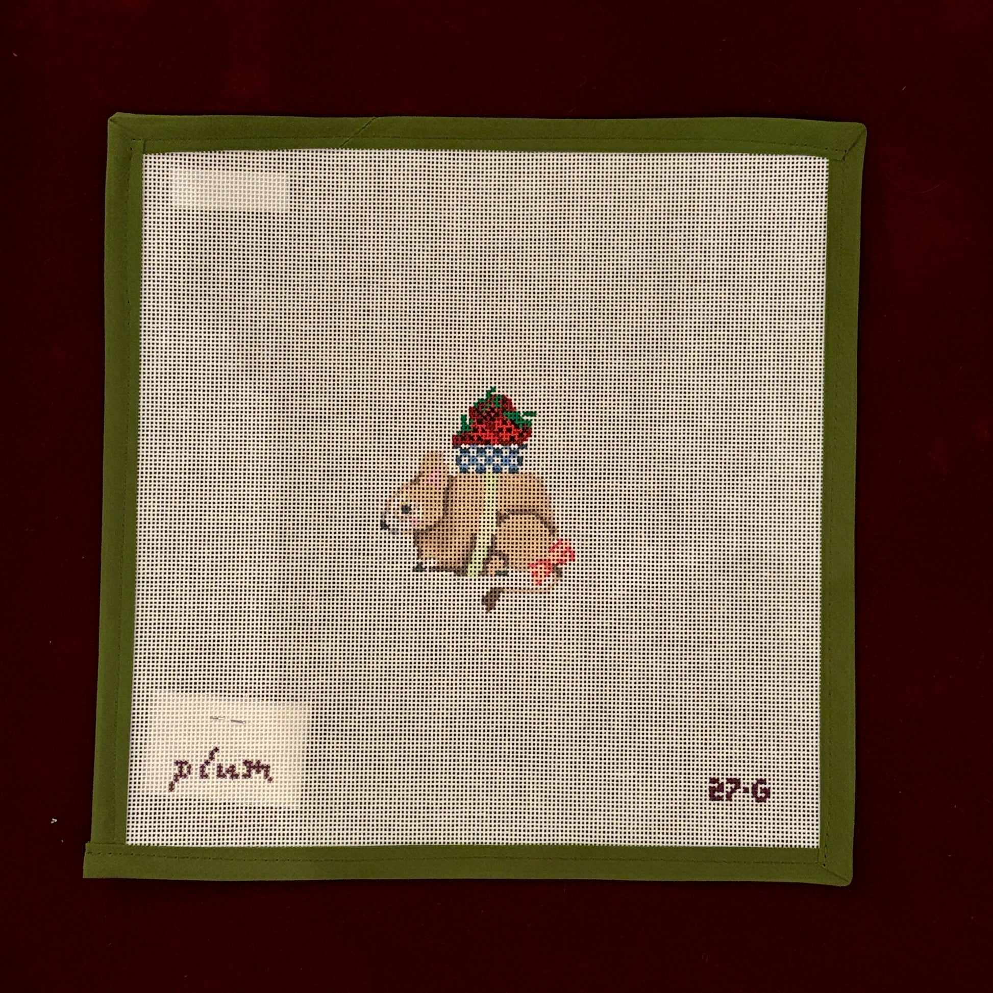 Mouse-Needlepoint Canvas-Plum Stitchery-The Pepper Pot Barrington, IL