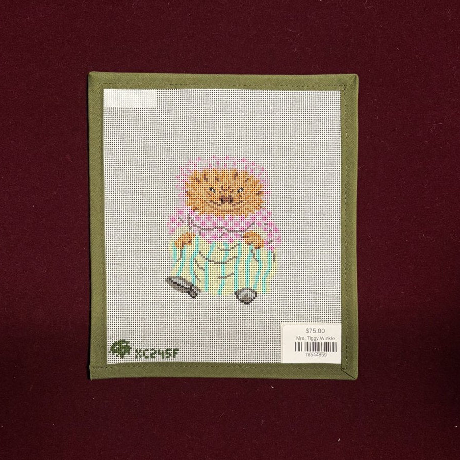 Mrs. Tiggy Winkle-Needlepoint Canvas-Elm Tree Needlepoint-The Pepper Pot Barrington, IL