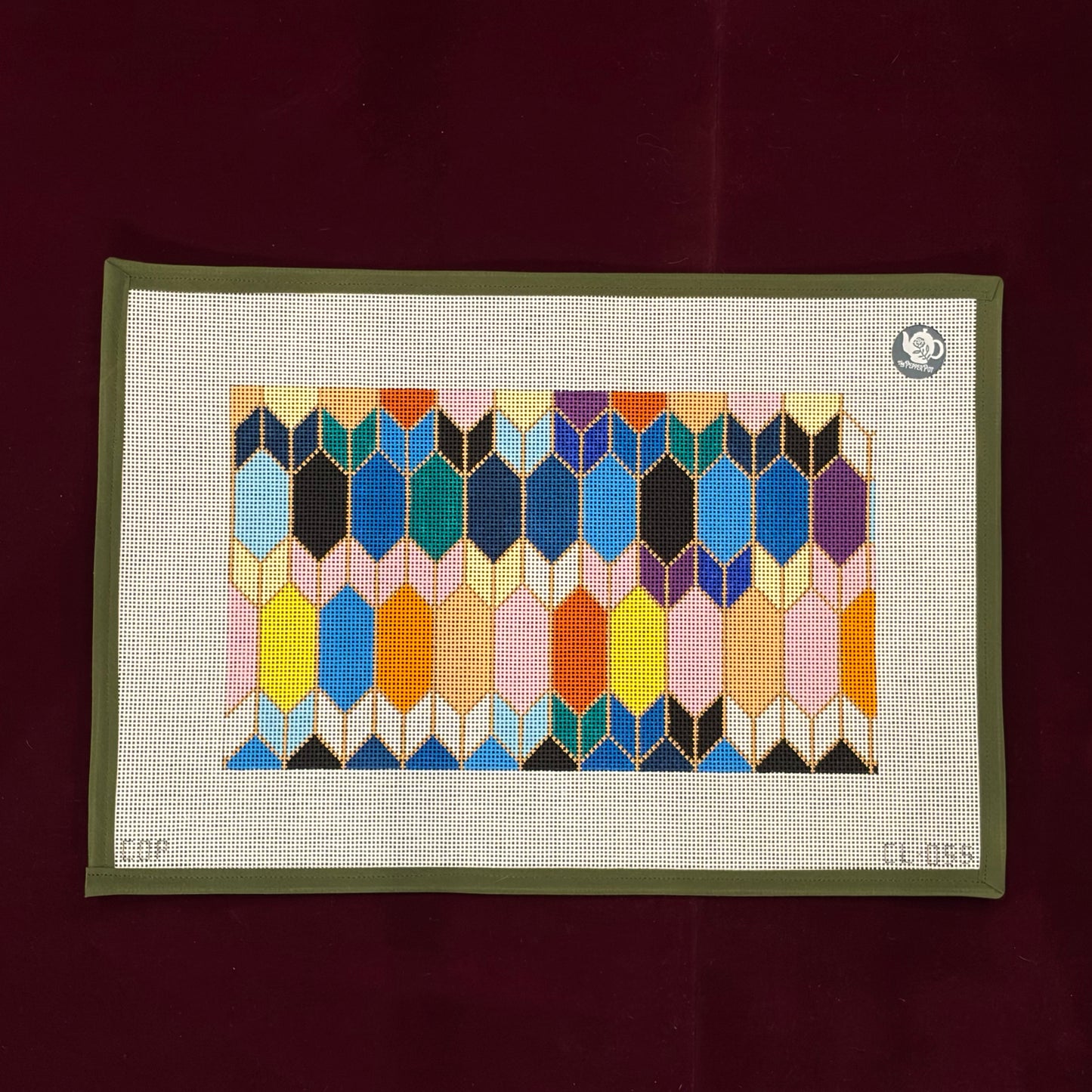 Multi-Colored Geometric Pattern-Canvas-Colors of Praise-The Pepper Pot