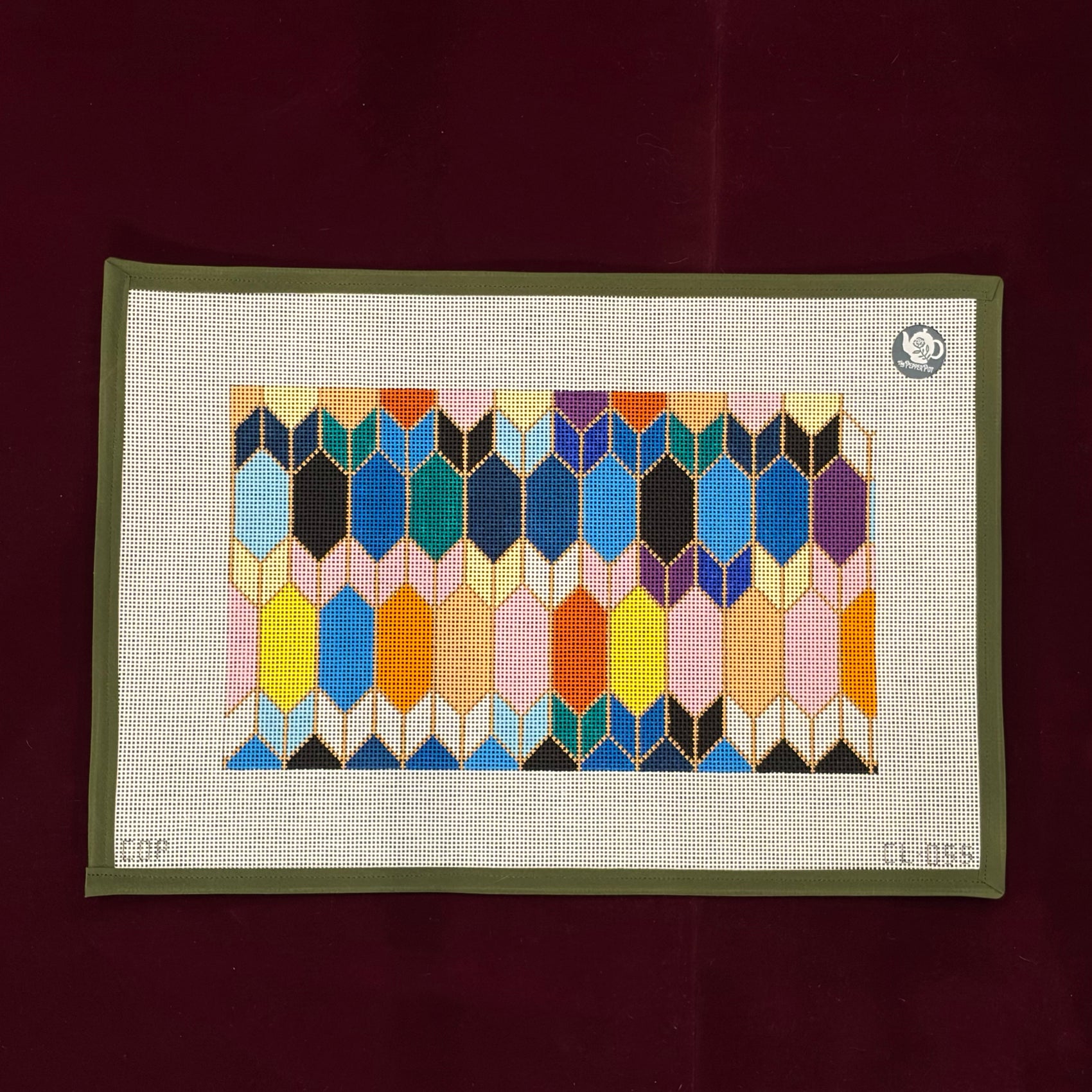 Multi-Colored Geometric Pattern-Canvas-Colors of Praise-The Pepper Pot