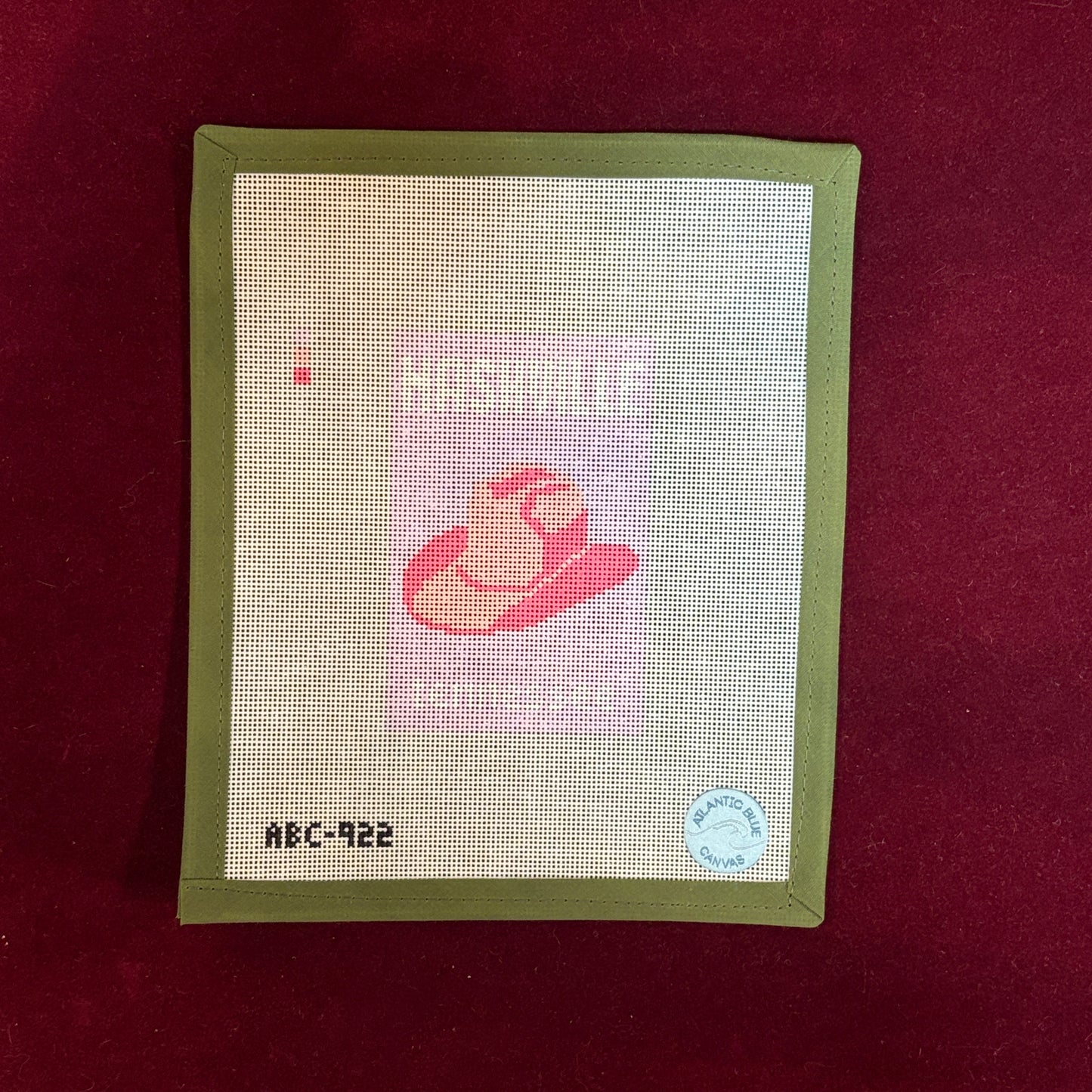 Nashville Travel Book-Needlepoint Canvas-Atlantic Blue Canvas-The Pepper Pot Barrington, IL