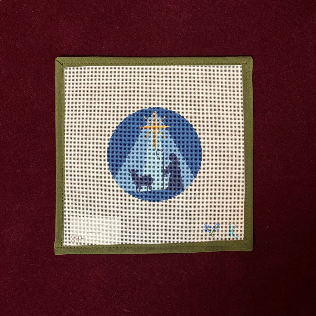 Nativity Shepherd Ornament-Needlepoint Canvas-The Collection Designs-The Pepper Pot Barrington, IL