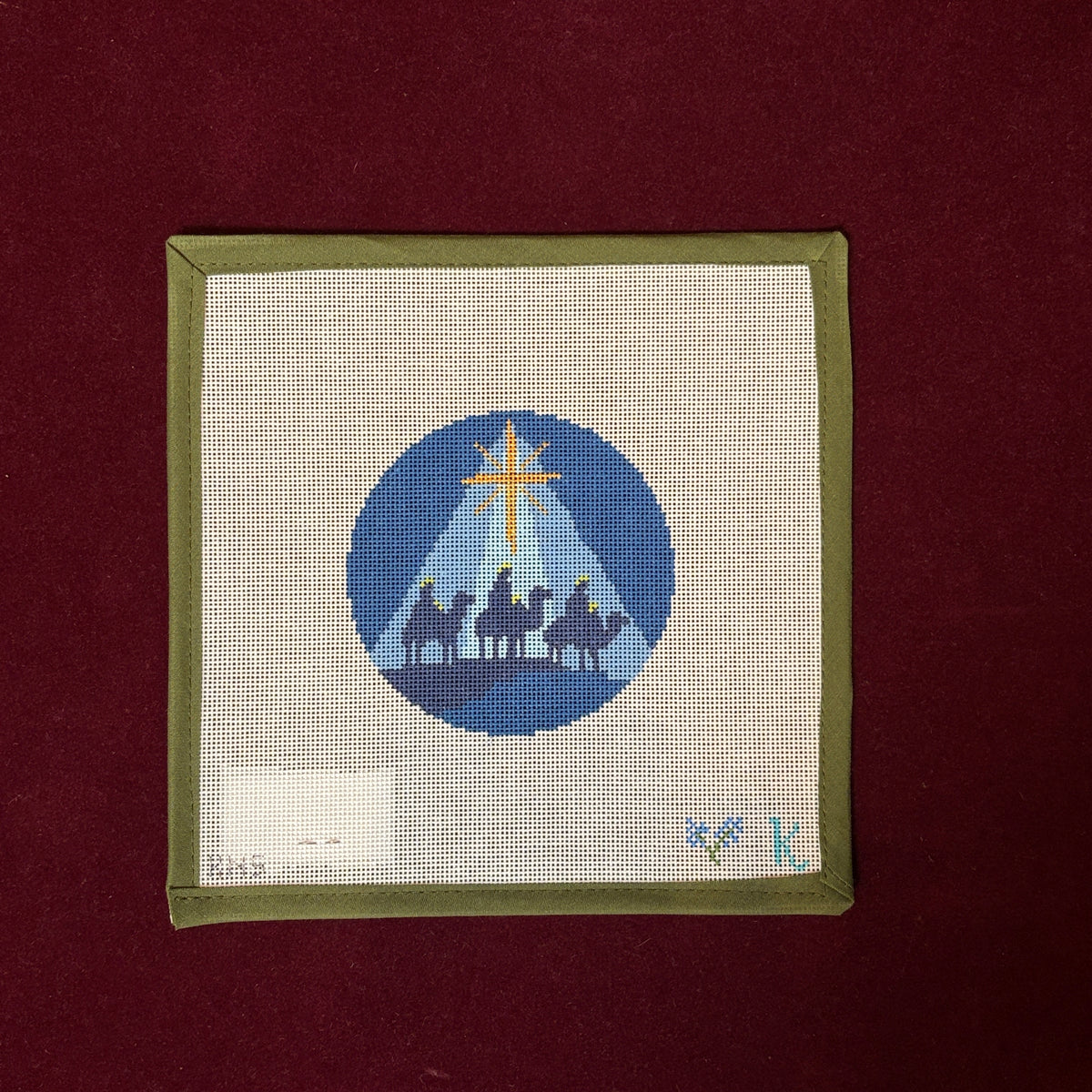Nativity Wise Men Ornament-Needlepoint Canvas-The Collection Designs-The Pepper Pot Barrington, IL